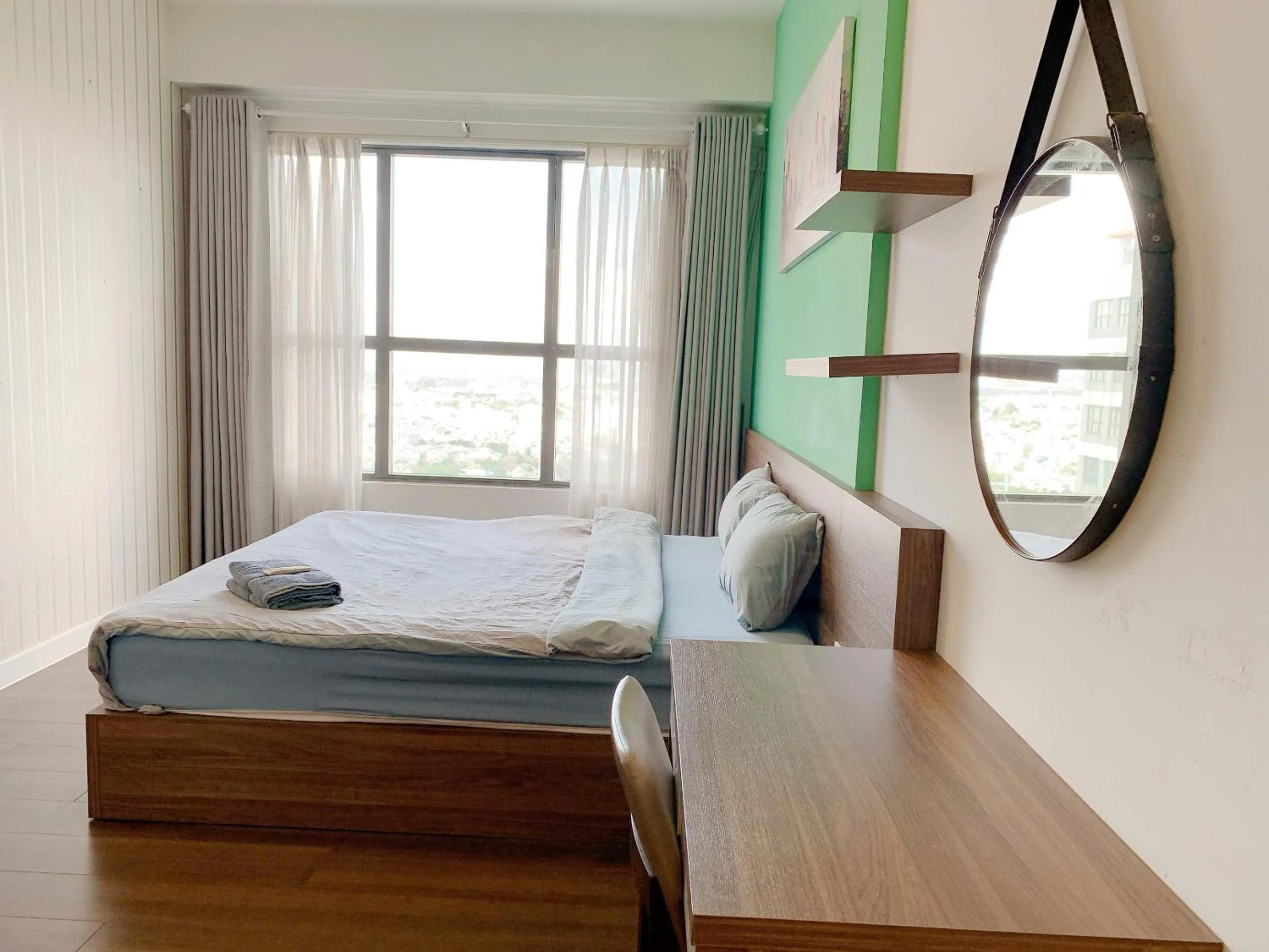 Bed in The Sun Avenue Serviced Apartment