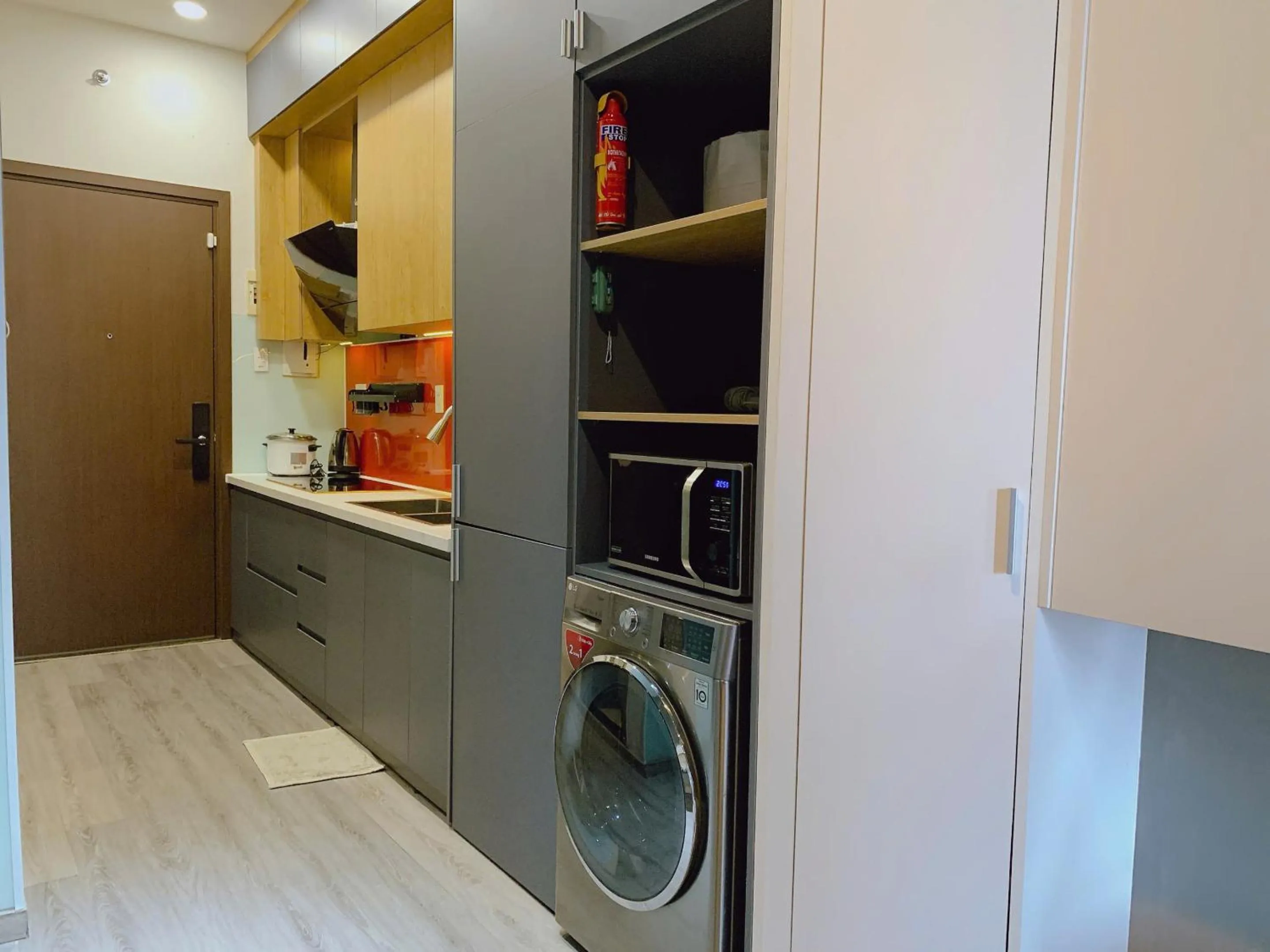 Kitchen or kitchenette in The Sun Avenue Serviced Apartment