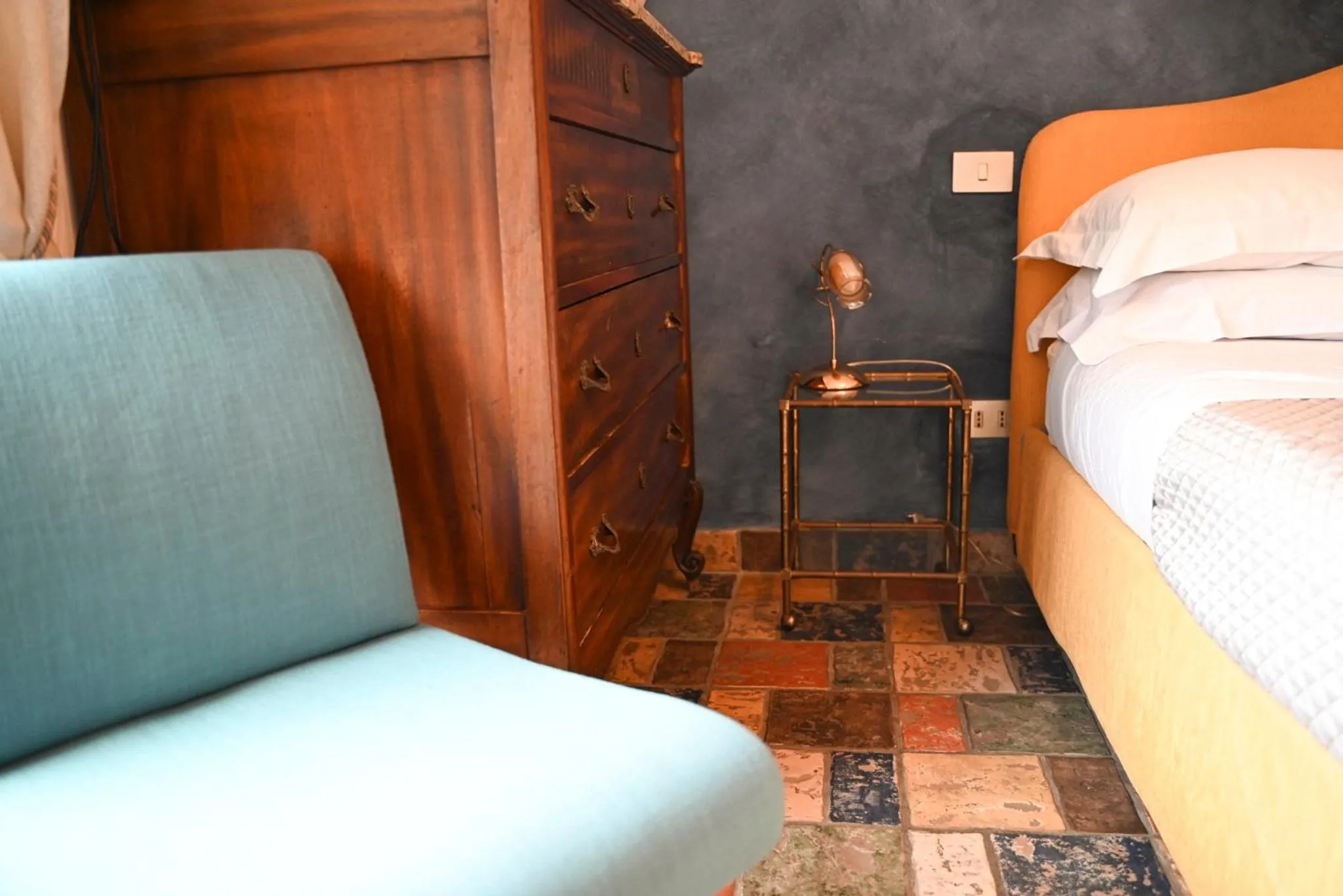 Bedroom, Bed in B&B Casamiranapoli