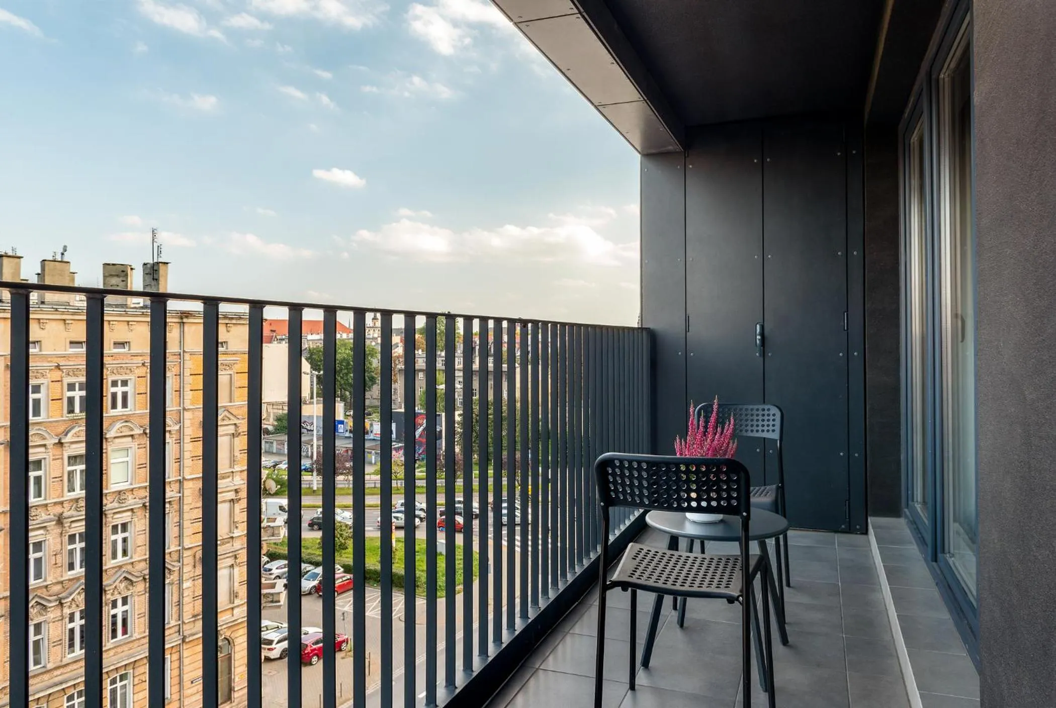 Balcony/Terrace in apartamenty-wroc Kurkowa 14