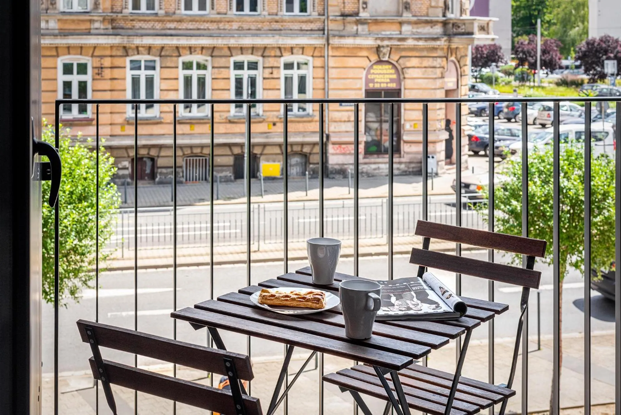 Balcony/Terrace in apartamenty-wroc Kurkowa 14