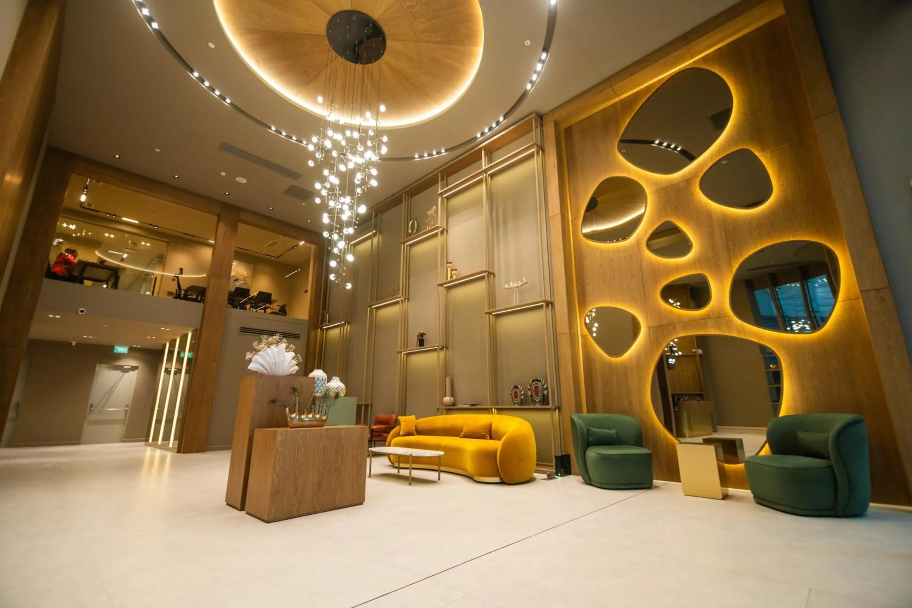 Seating area in Blue Sky Apart-Hotel Batumi