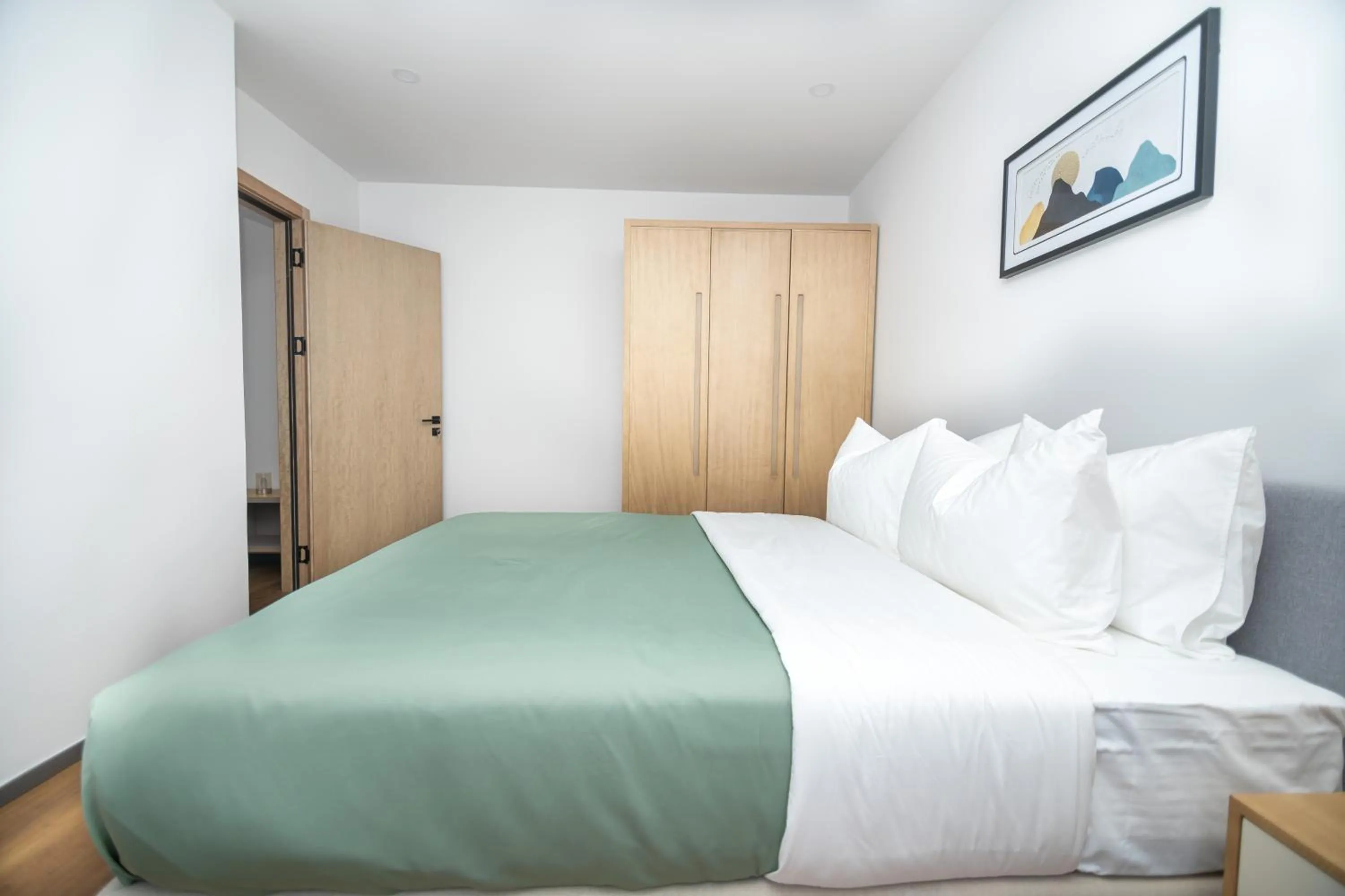 Bed in Blue Sky Apart-Hotel Batumi