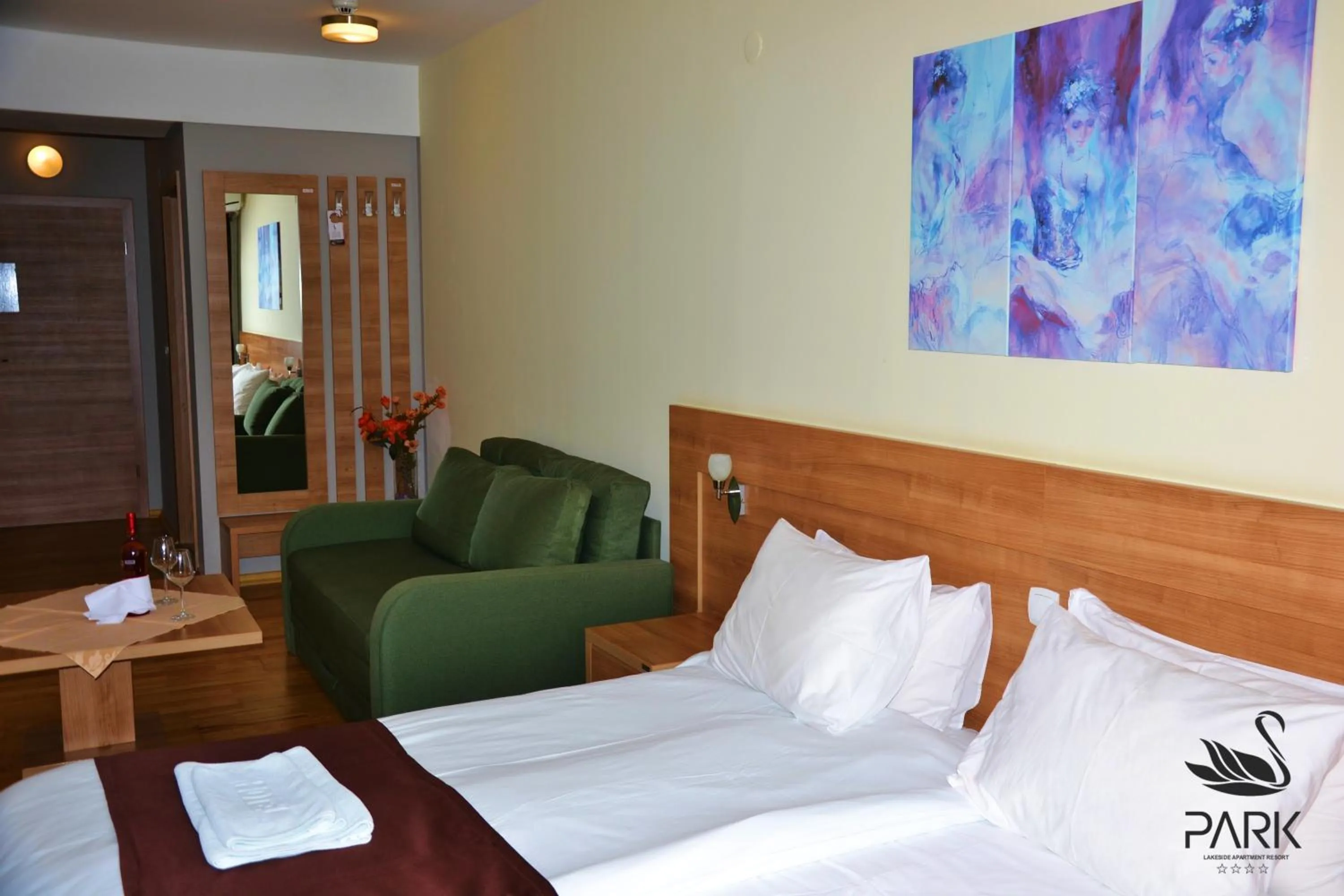 Bed in Park Lakeside Ohrid