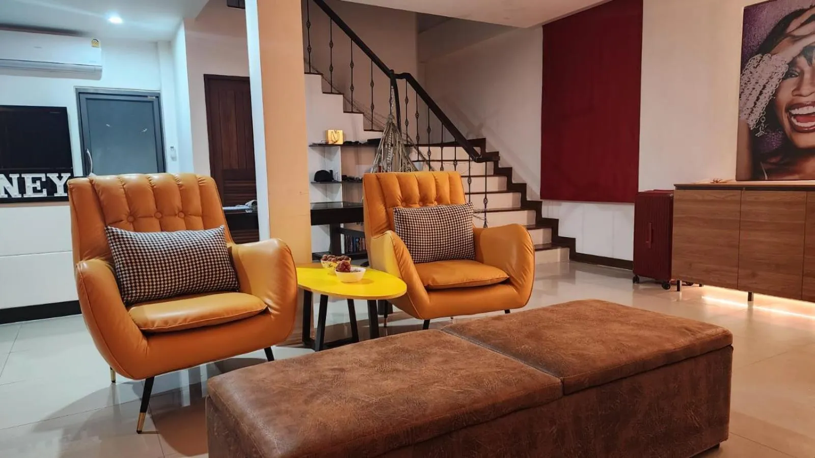 Living room in Villa Whitney