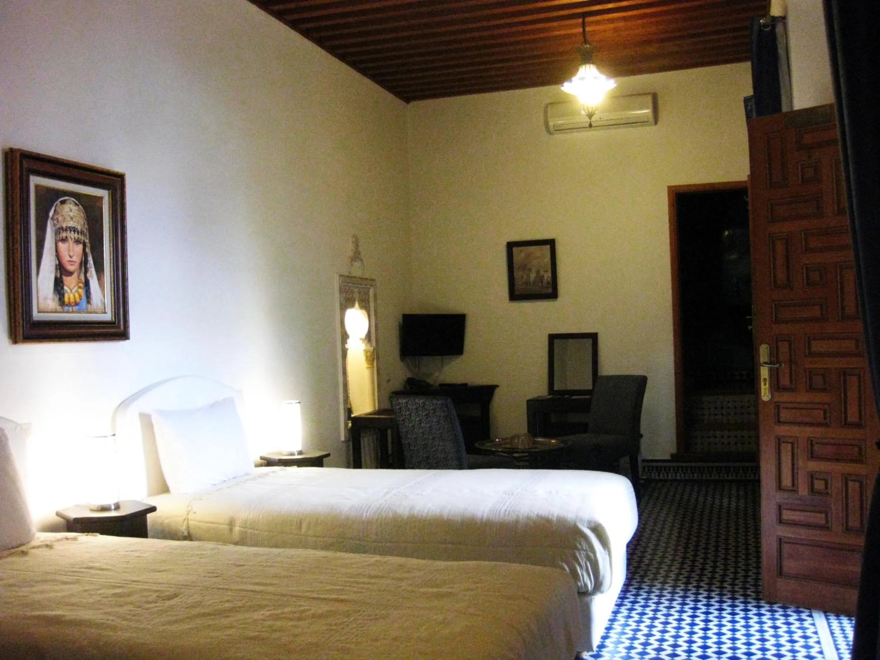 Bed in Riad Sabah