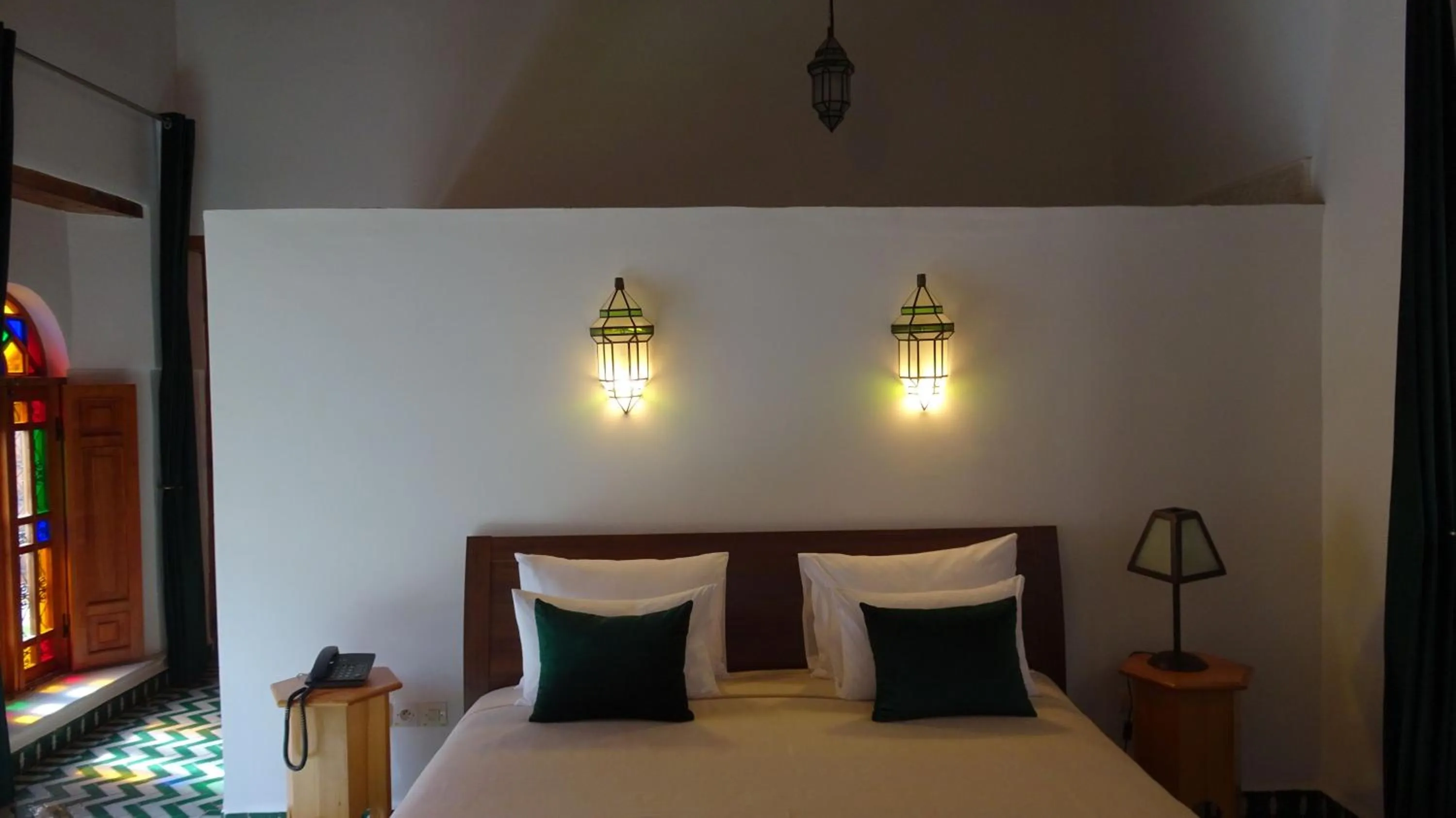 Decorative detail, Bed in Riad Sabah