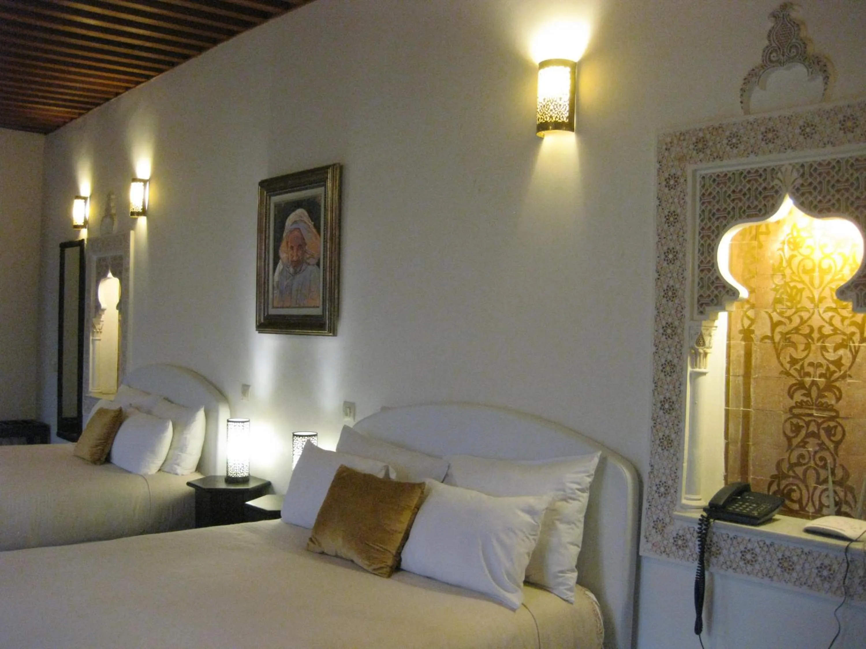 Bed in Riad Sabah