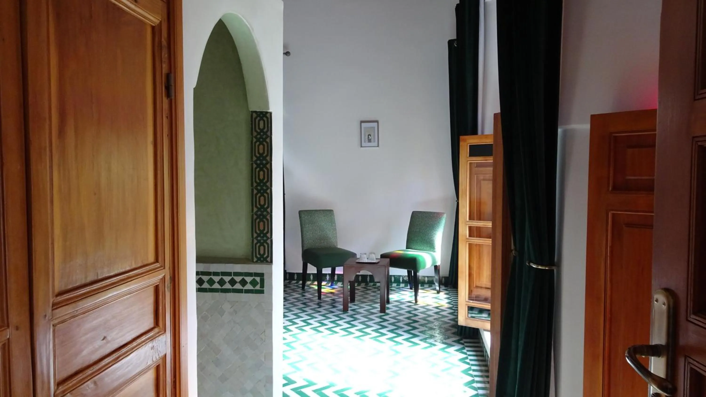 Seating area in Riad Sabah