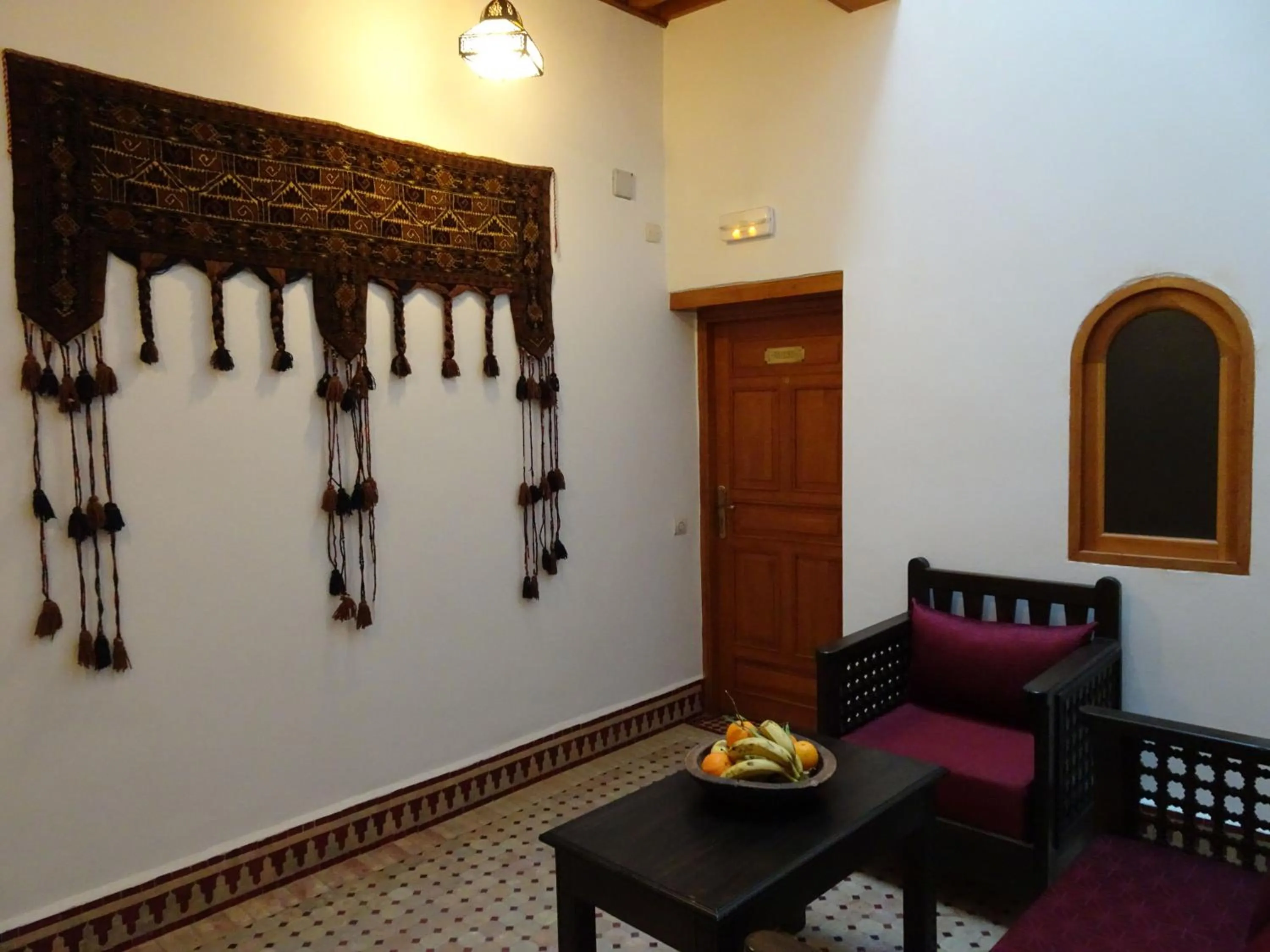 Seating area in Riad Sabah