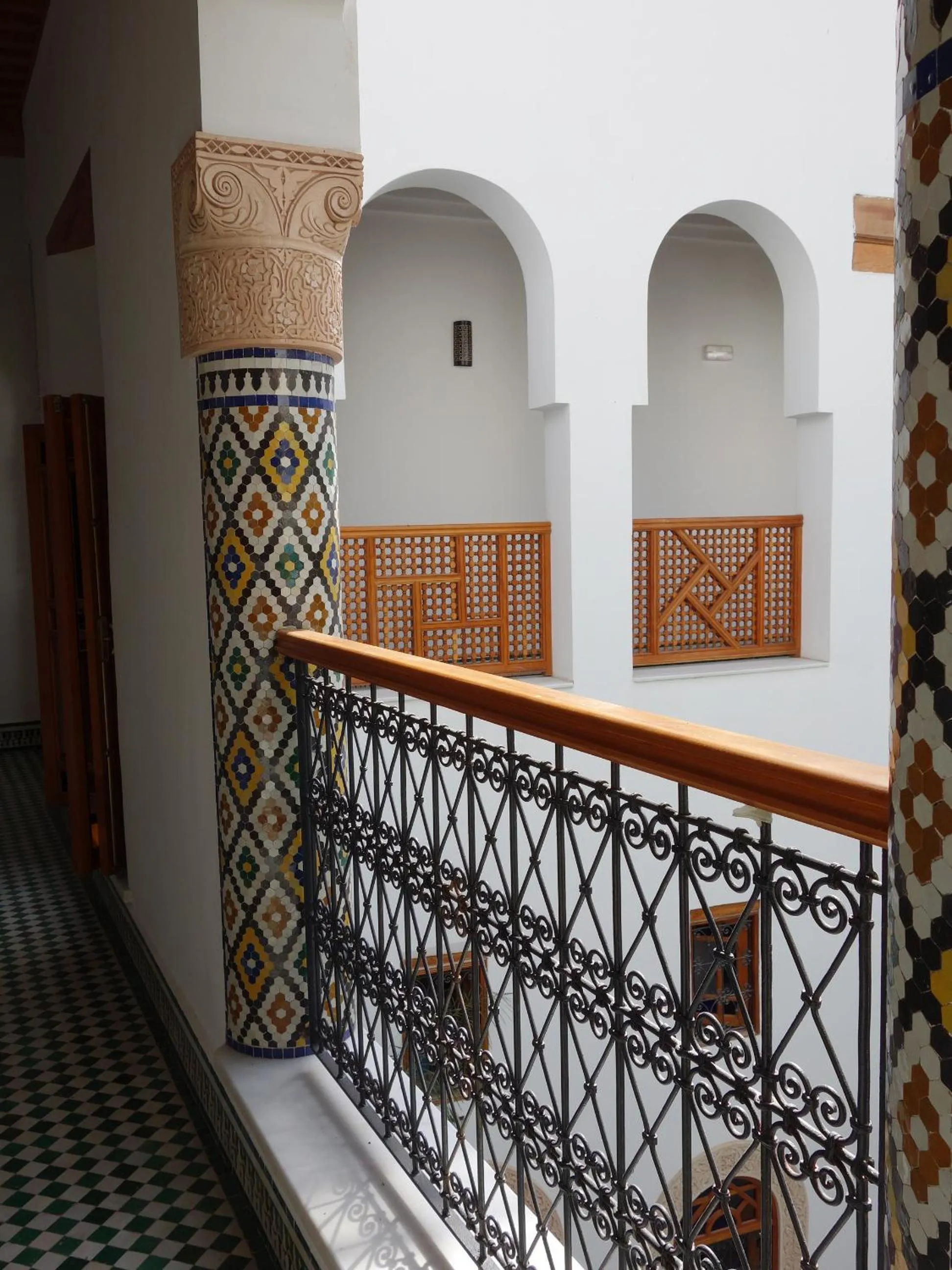Decorative detail in Riad Sabah