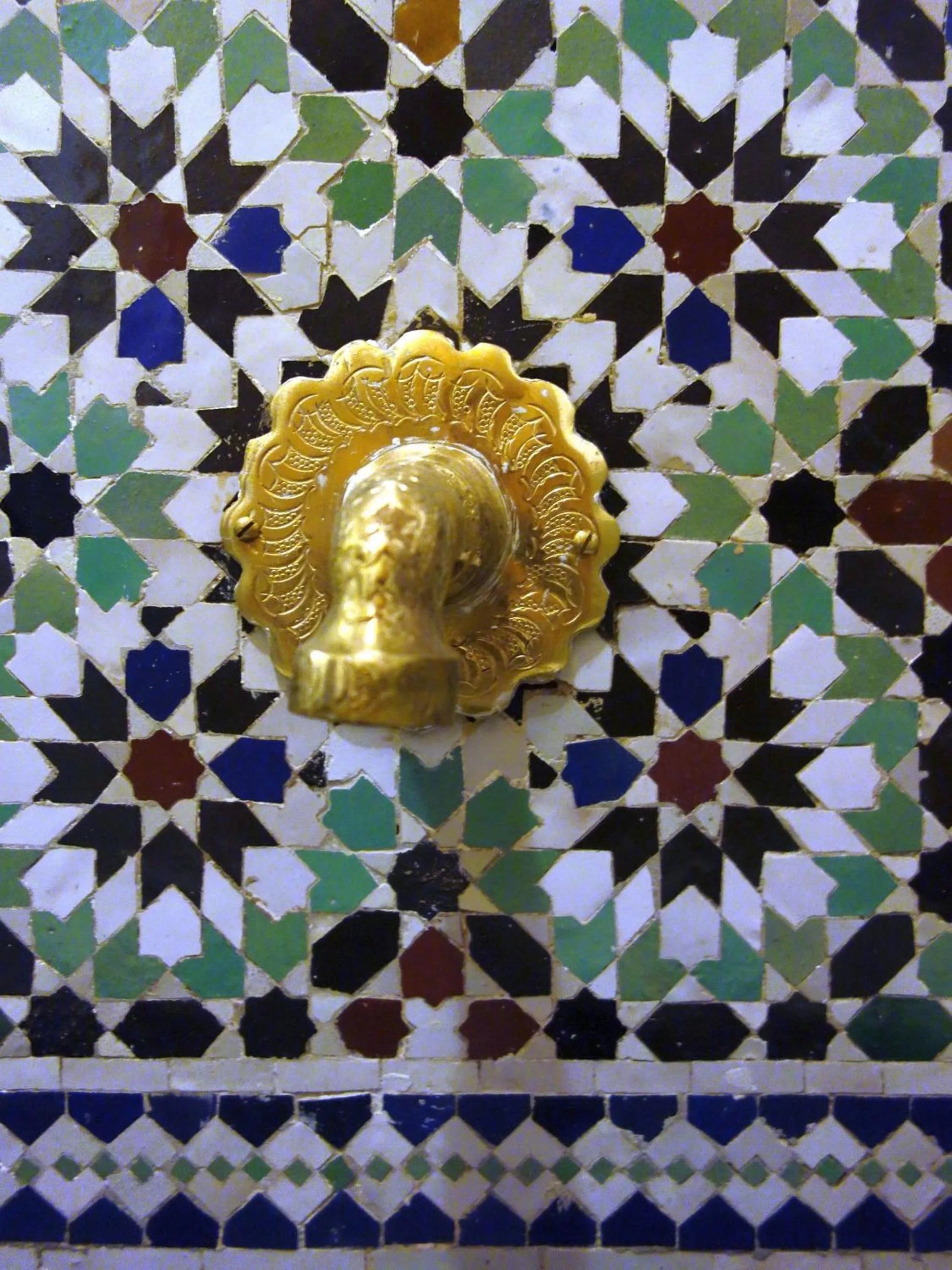 Decorative detail in Riad Sabah
