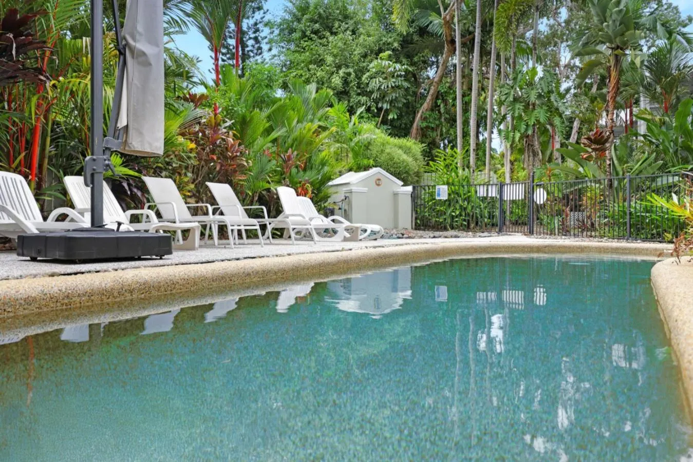 Swimming pool in The Queenslander Family Townhouse Near Four Mile Beach
