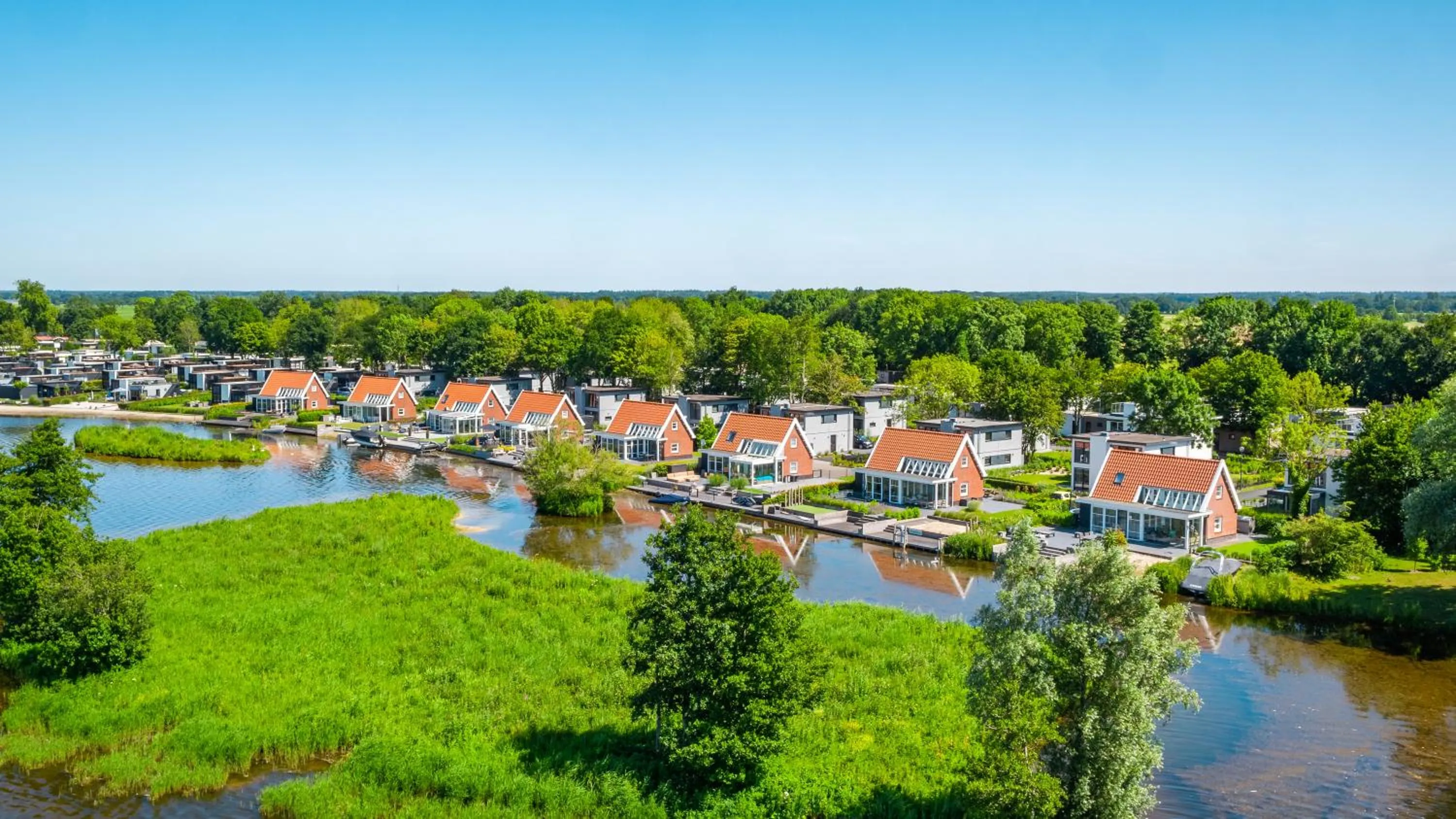 Bird's eye view in EuroParcs Bad Hoophuizen