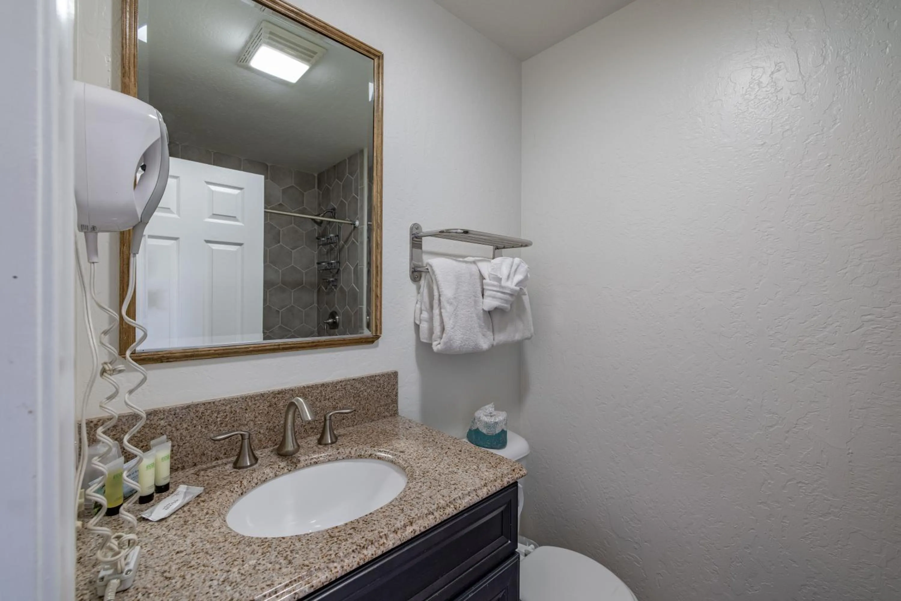 Bathroom in Big Bear Lakefront Lodge