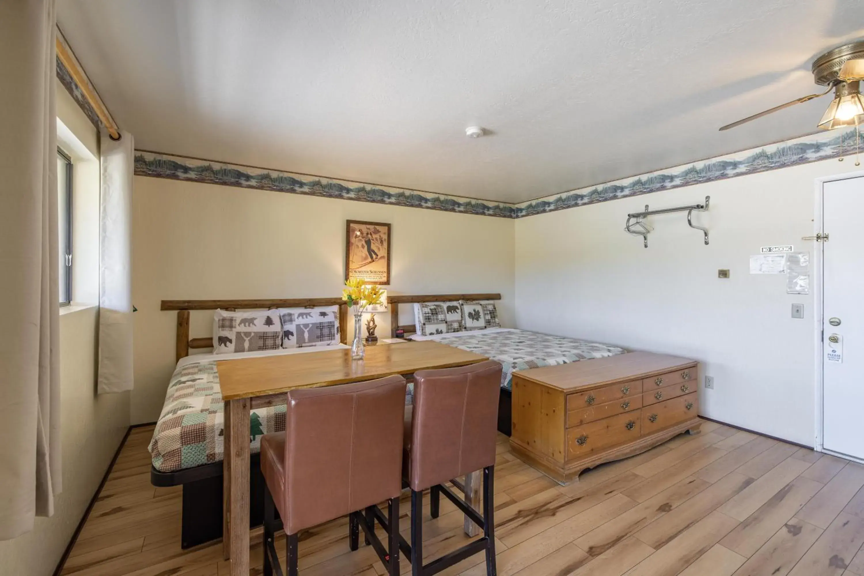 Bed in Big Bear Lakefront Lodge Bed in Big Bear Lakefront Lodge