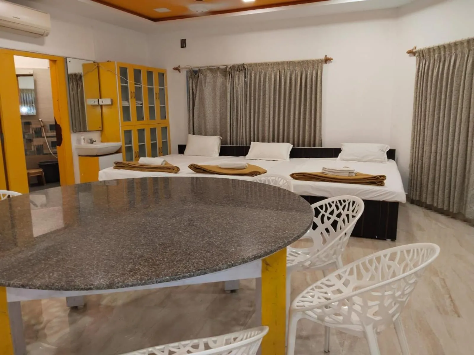 Bed in Octagon Beach Resort Pondicherry