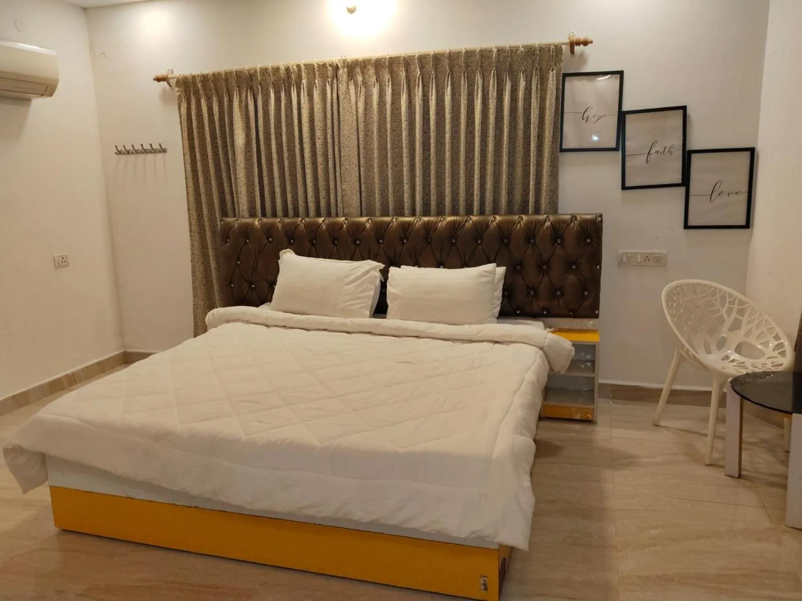 Bed in Octagon Beach Resort Pondicherry