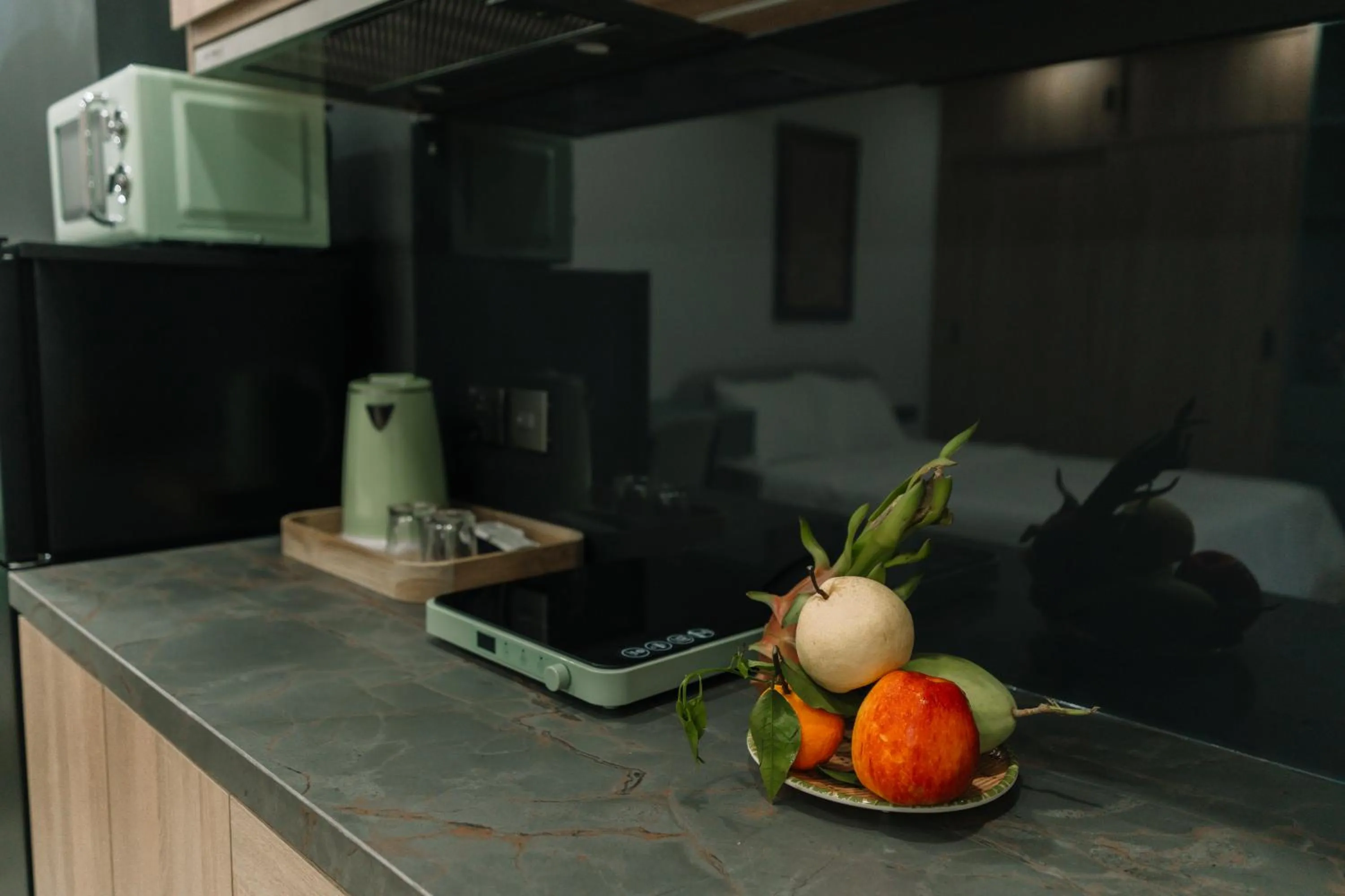 Kitchen or kitchenette in EL Where Hotel