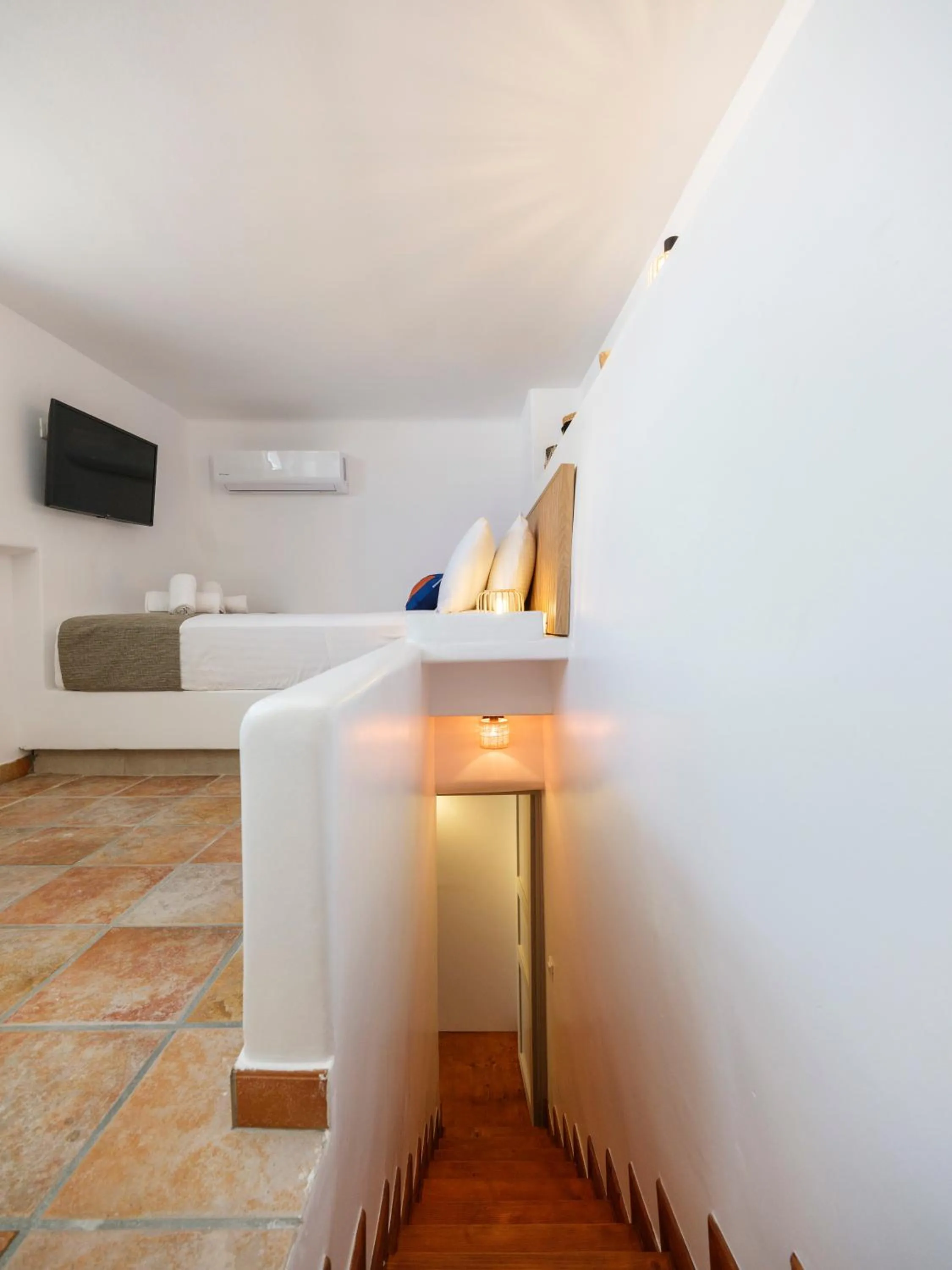 Bed in Mr & Mrs Mykonos The Residence