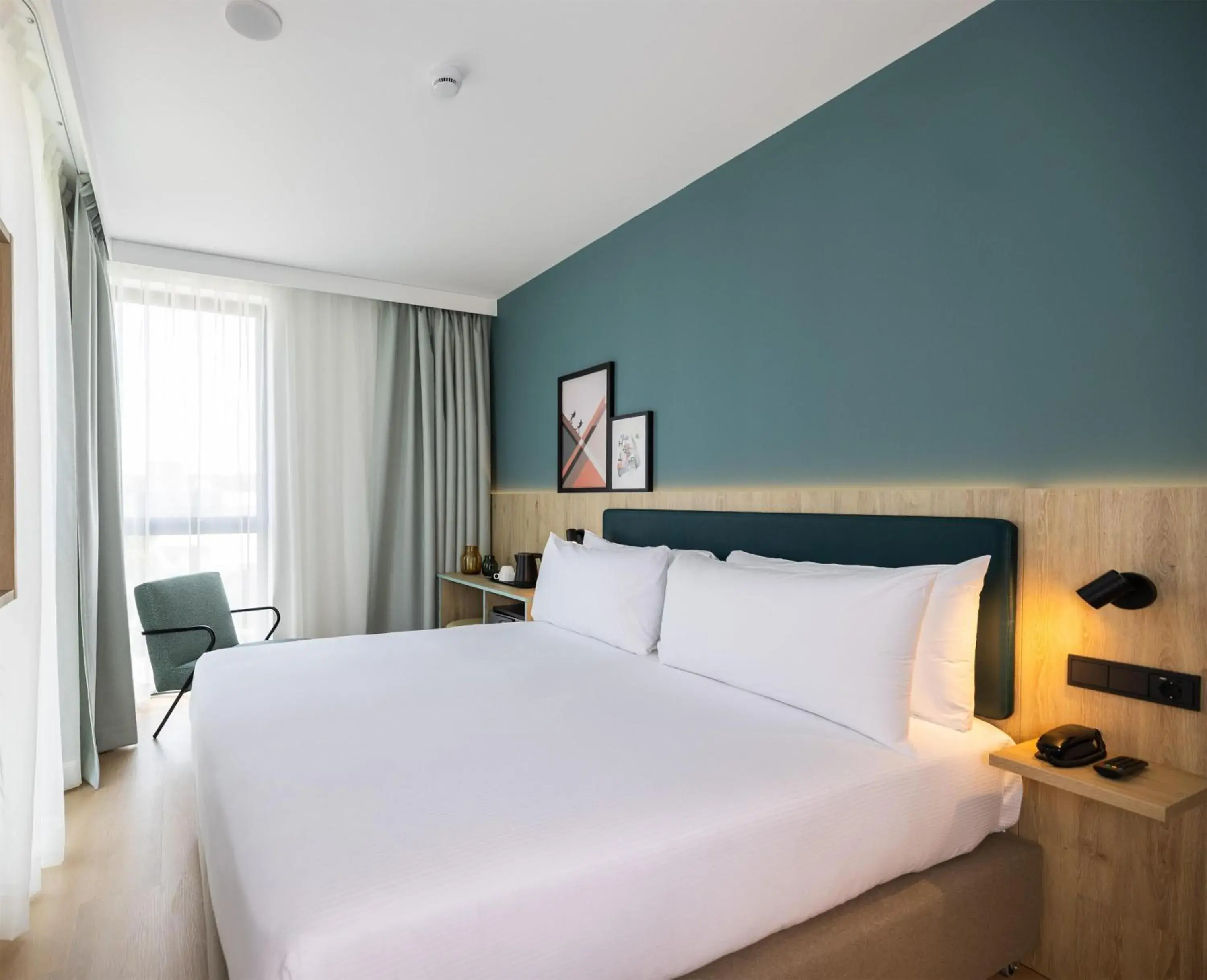 Bed in Spark By Hilton Madrid Alcala Bed in Spark By Hilton Madrid Alcala