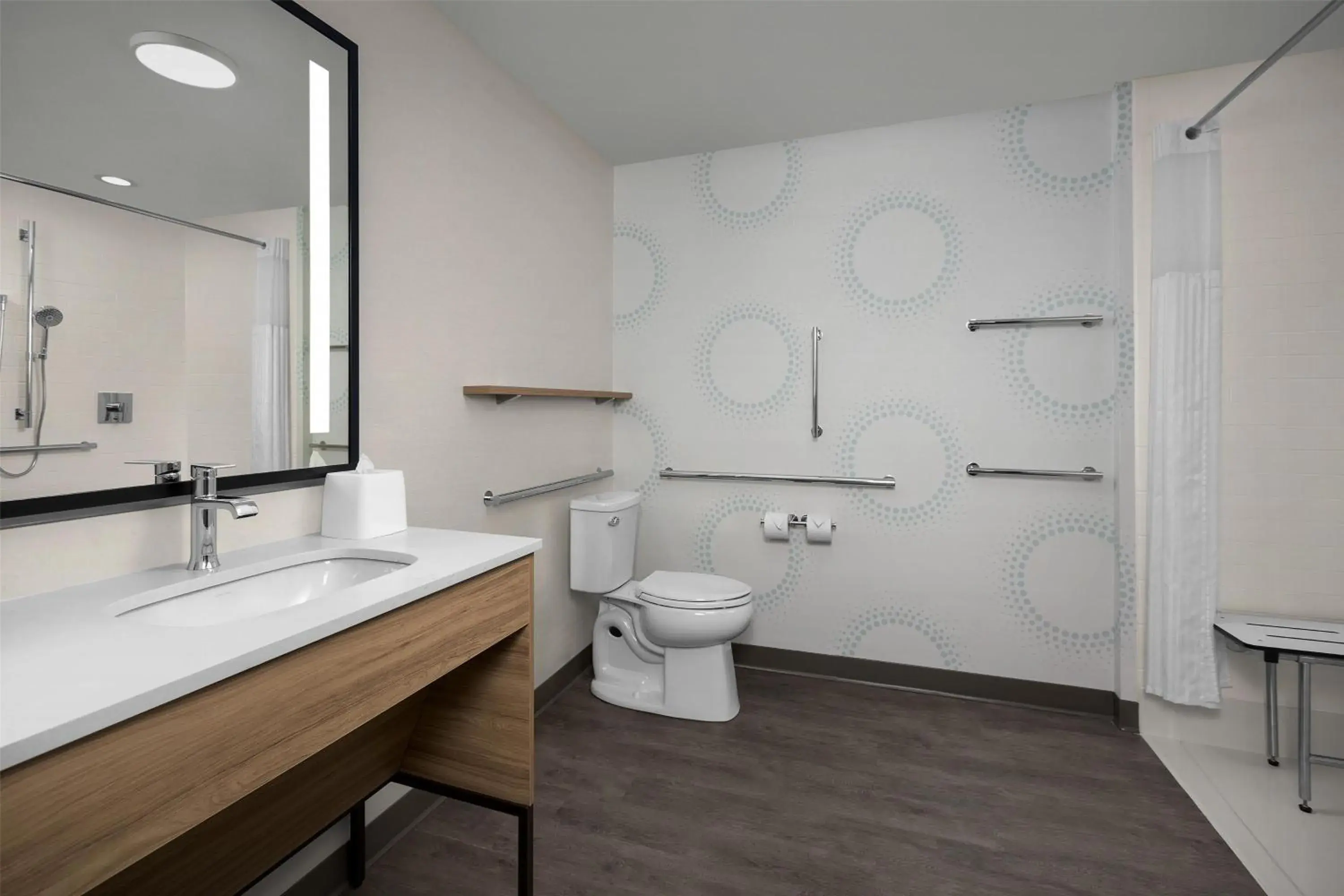 Bathroom in Tru By Hilton Joliet Plainfield Bathroom in Tru By Hilton Joliet Plainfield