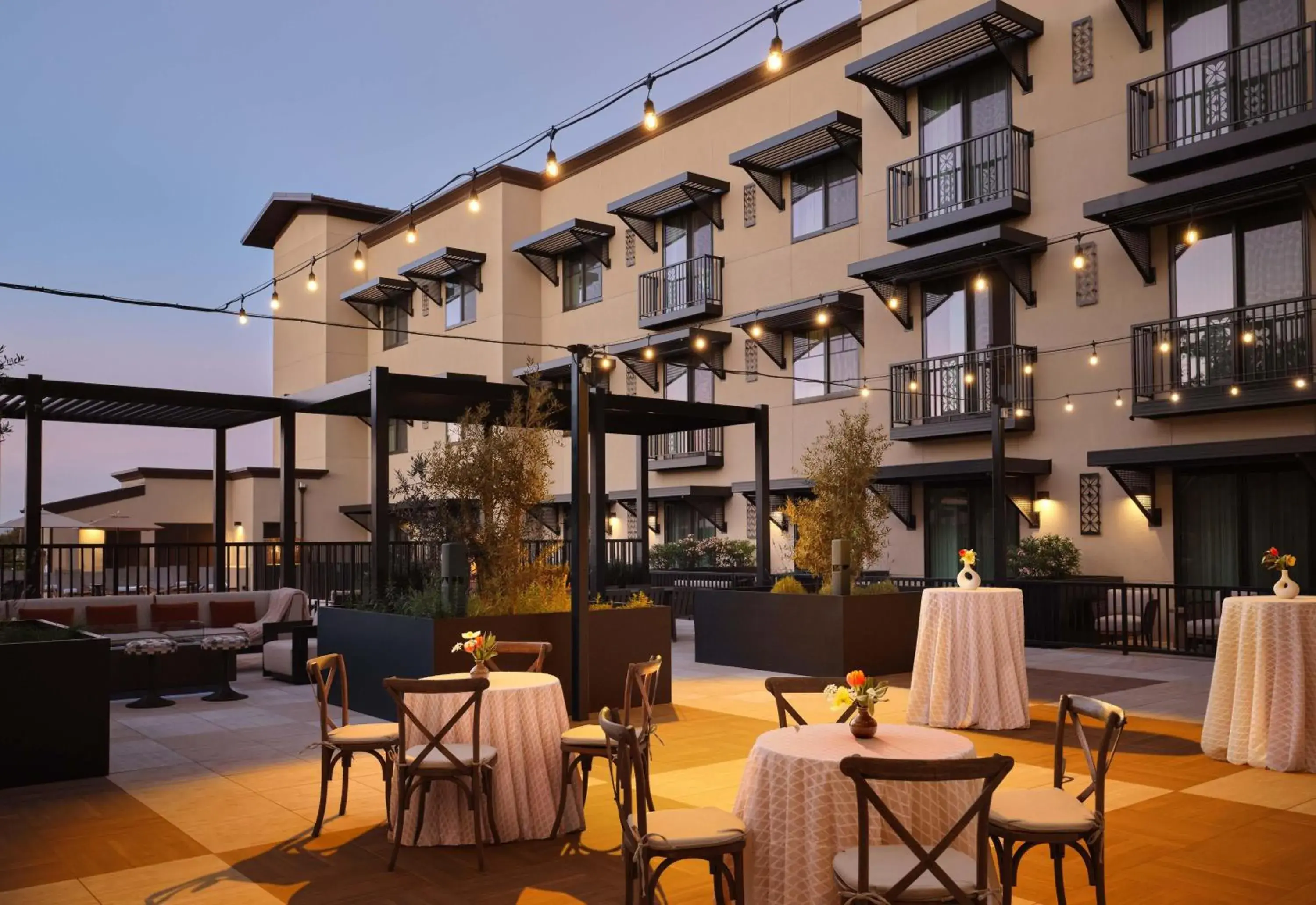 Inner courtyard view in The Ava Hotel Paso Robles, Curio Collection By Hilton Inner courtyard view in The Ava Hotel Paso Robles, Curio Collection By Hilton