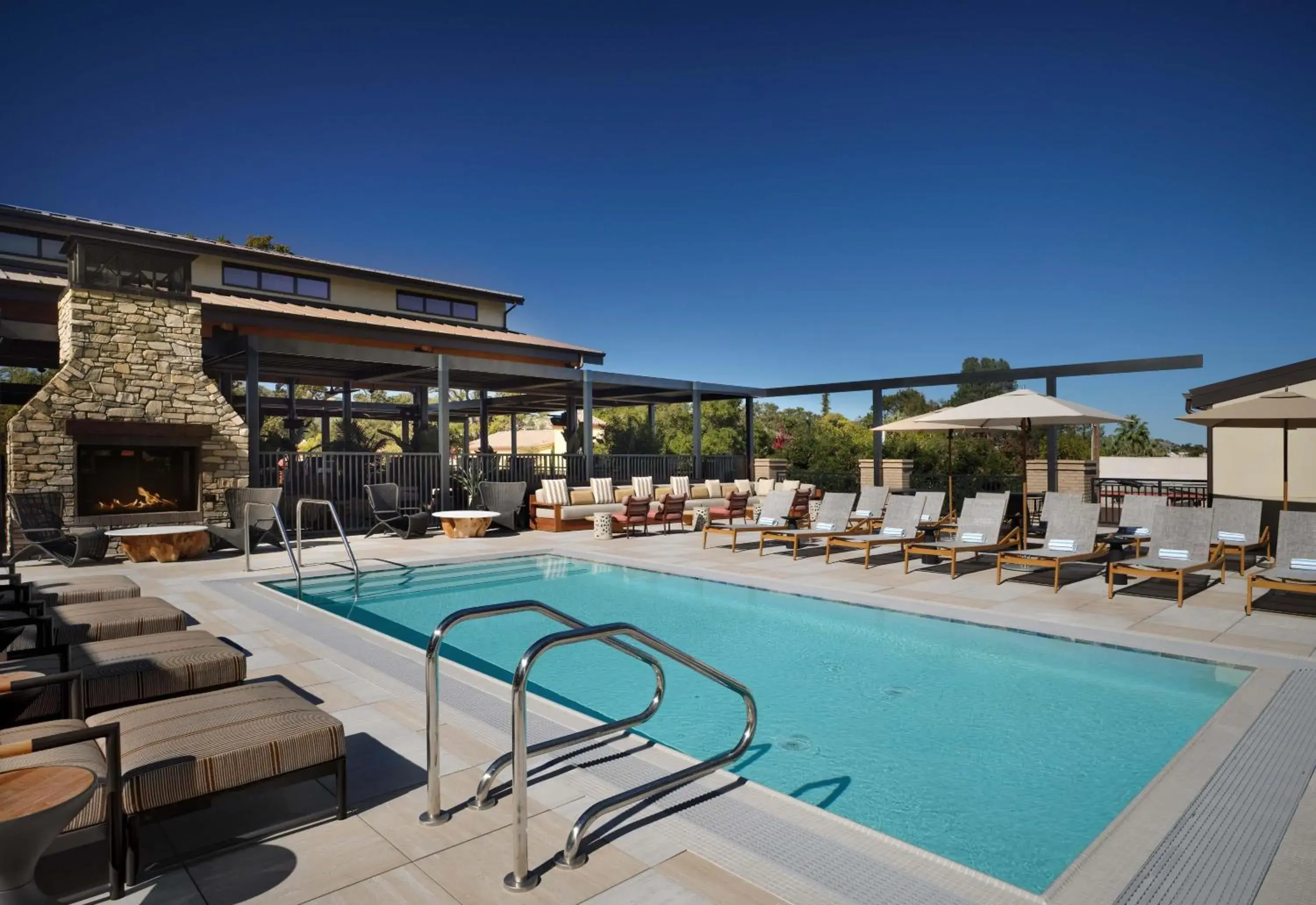Pool view in The Ava Hotel Paso Robles, Curio Collection By Hilton Pool view in The Ava Hotel Paso Robles, Curio Collection By Hilton