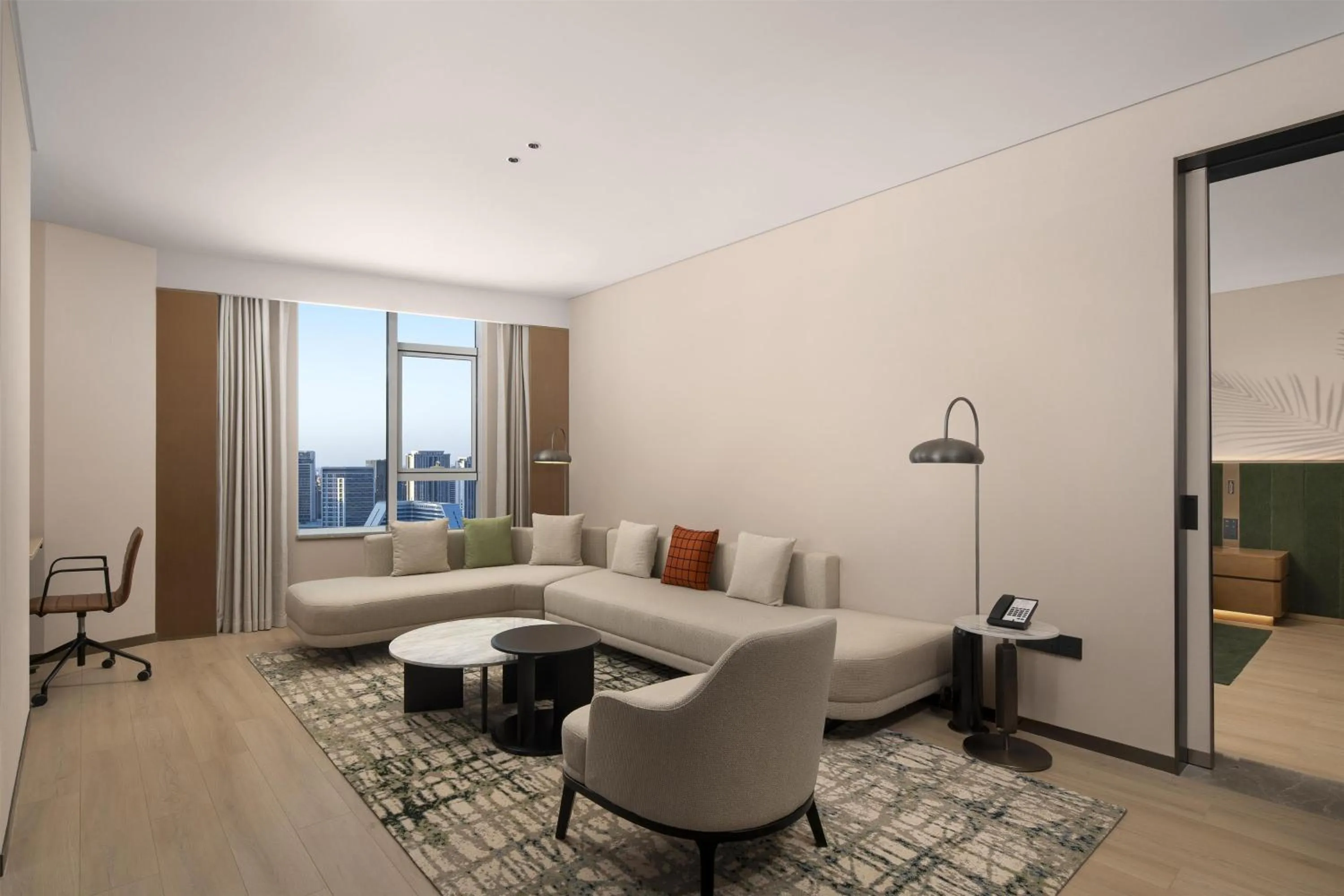 Living room in Hilton Garden Inn Urumqi Railway Station