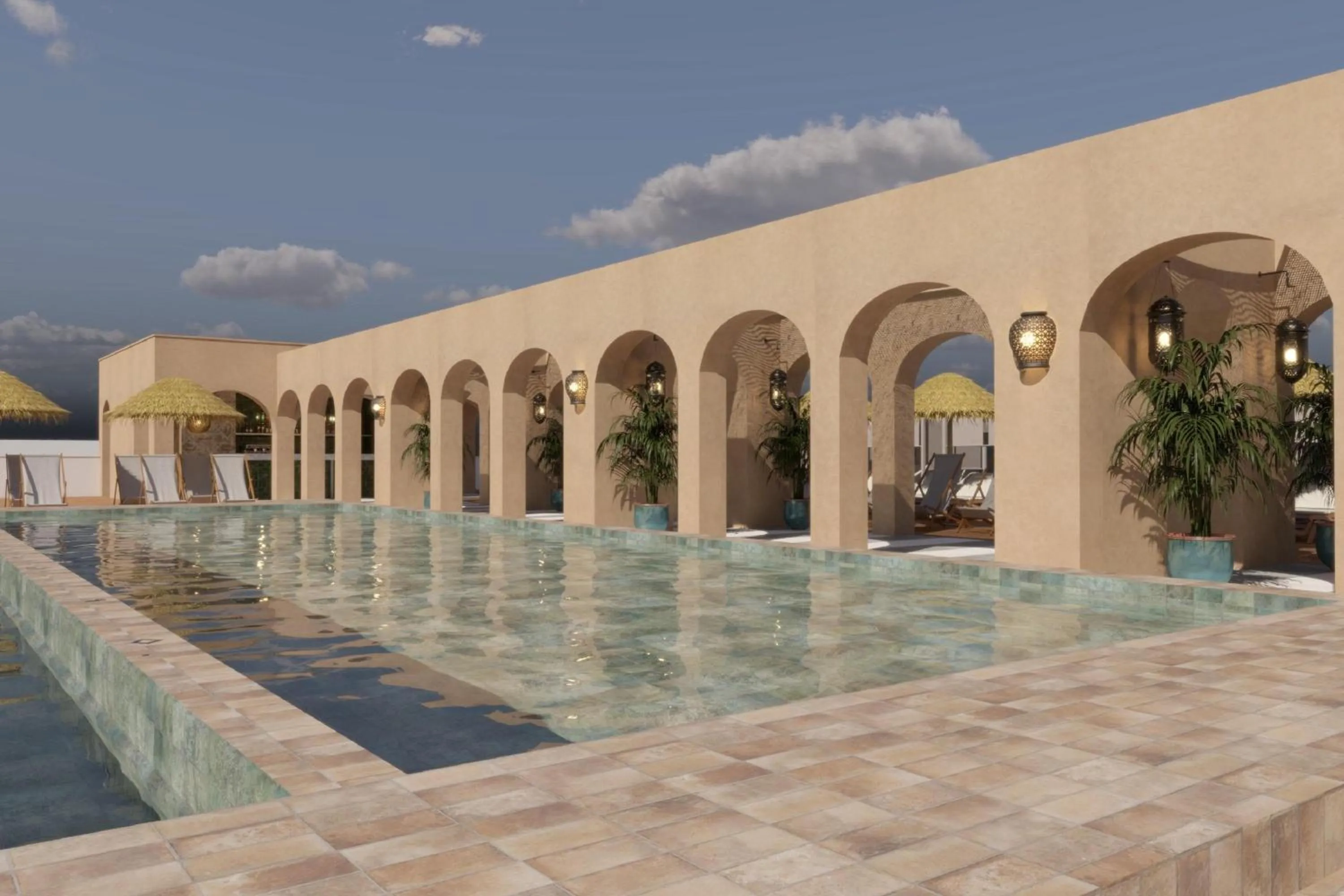 Swimming pool in Hotel Best Village Chipiona