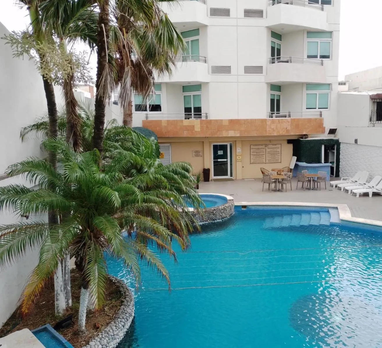 Pool view in Angeles Suites & Hotel