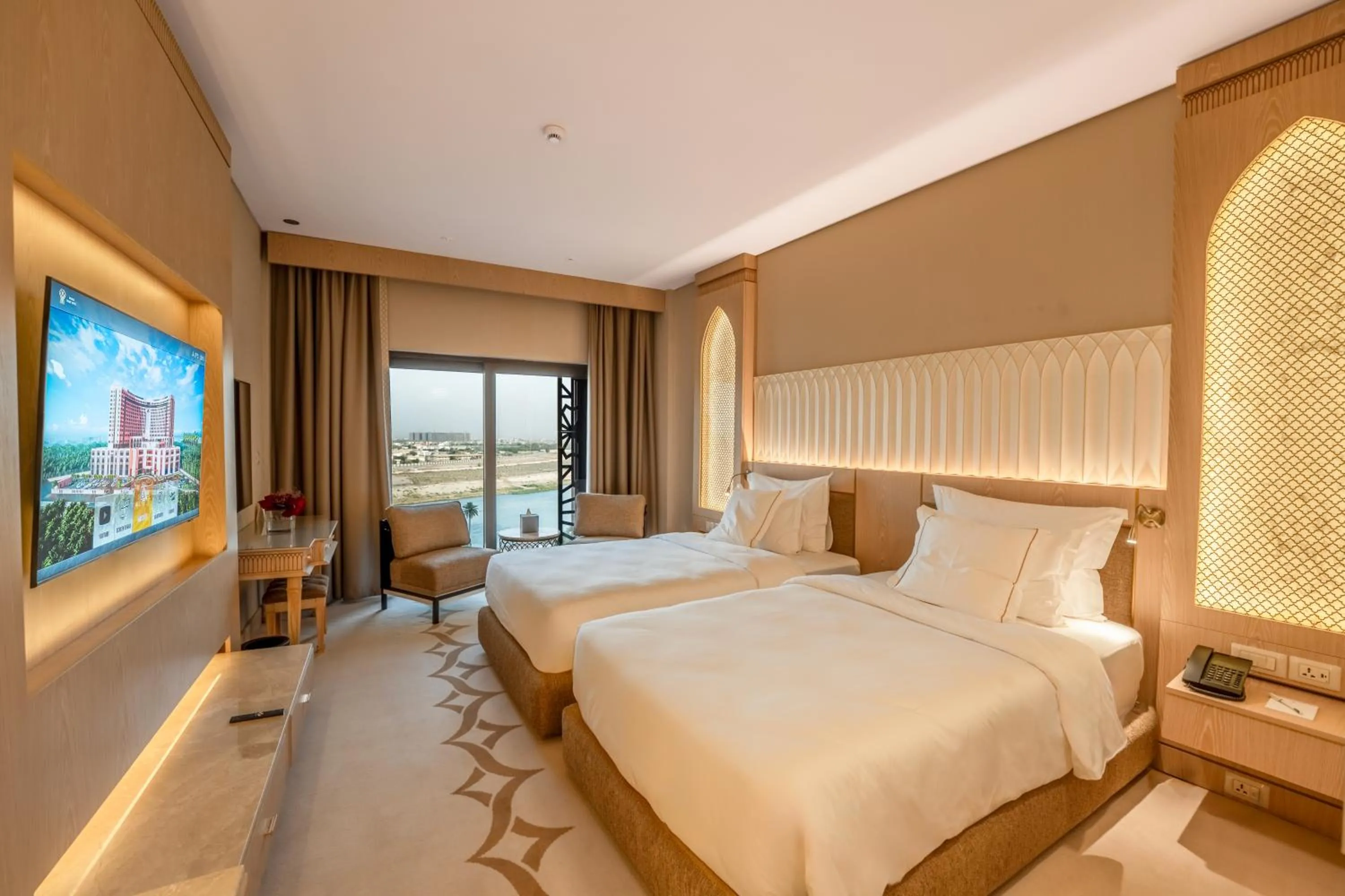 Bedroom, Bed in World Heart Hotel