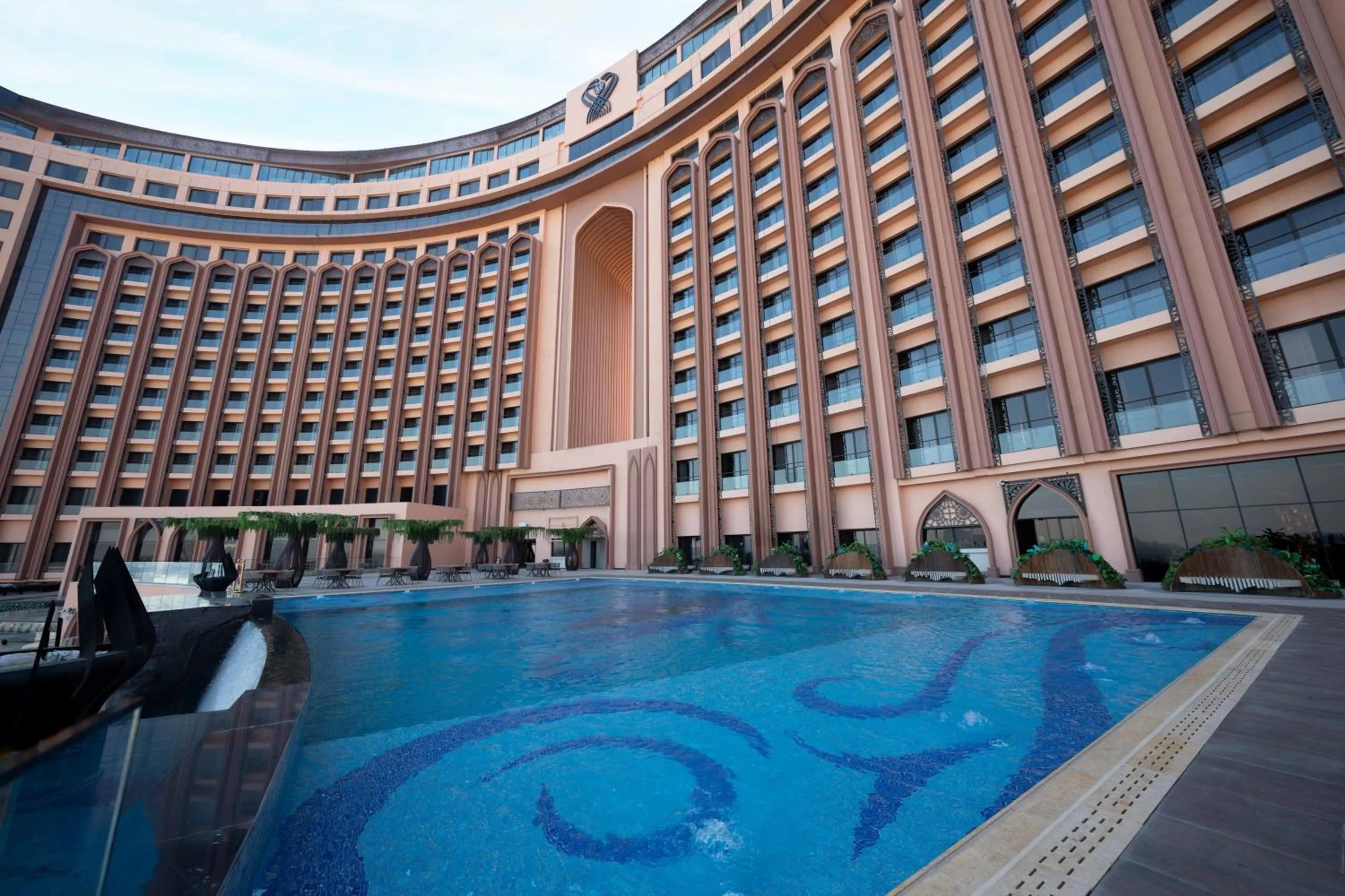 Pool view in World Heart Hotel