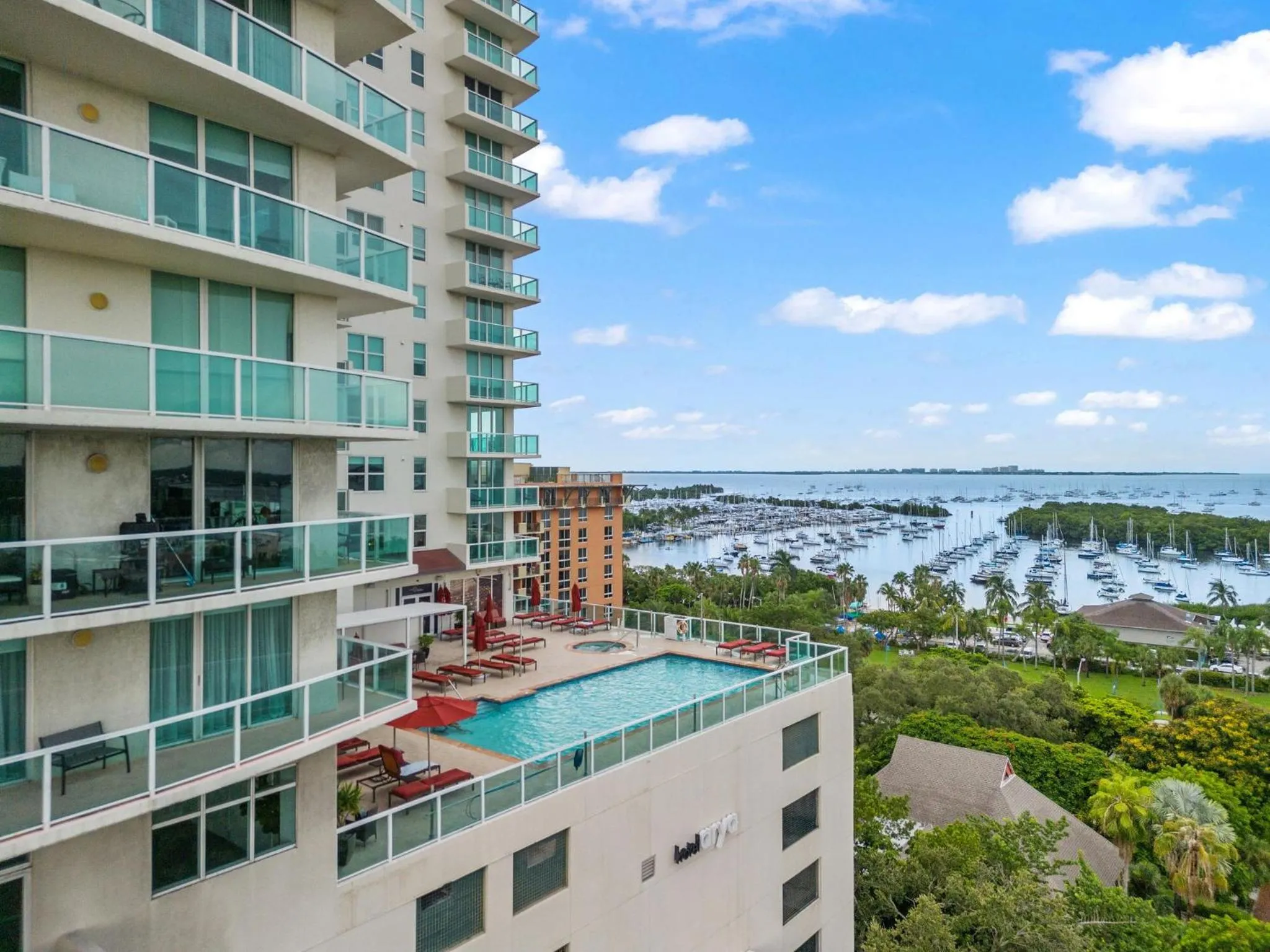 Patio in Private Residences at Hotel Arya by SoFLA Vacations