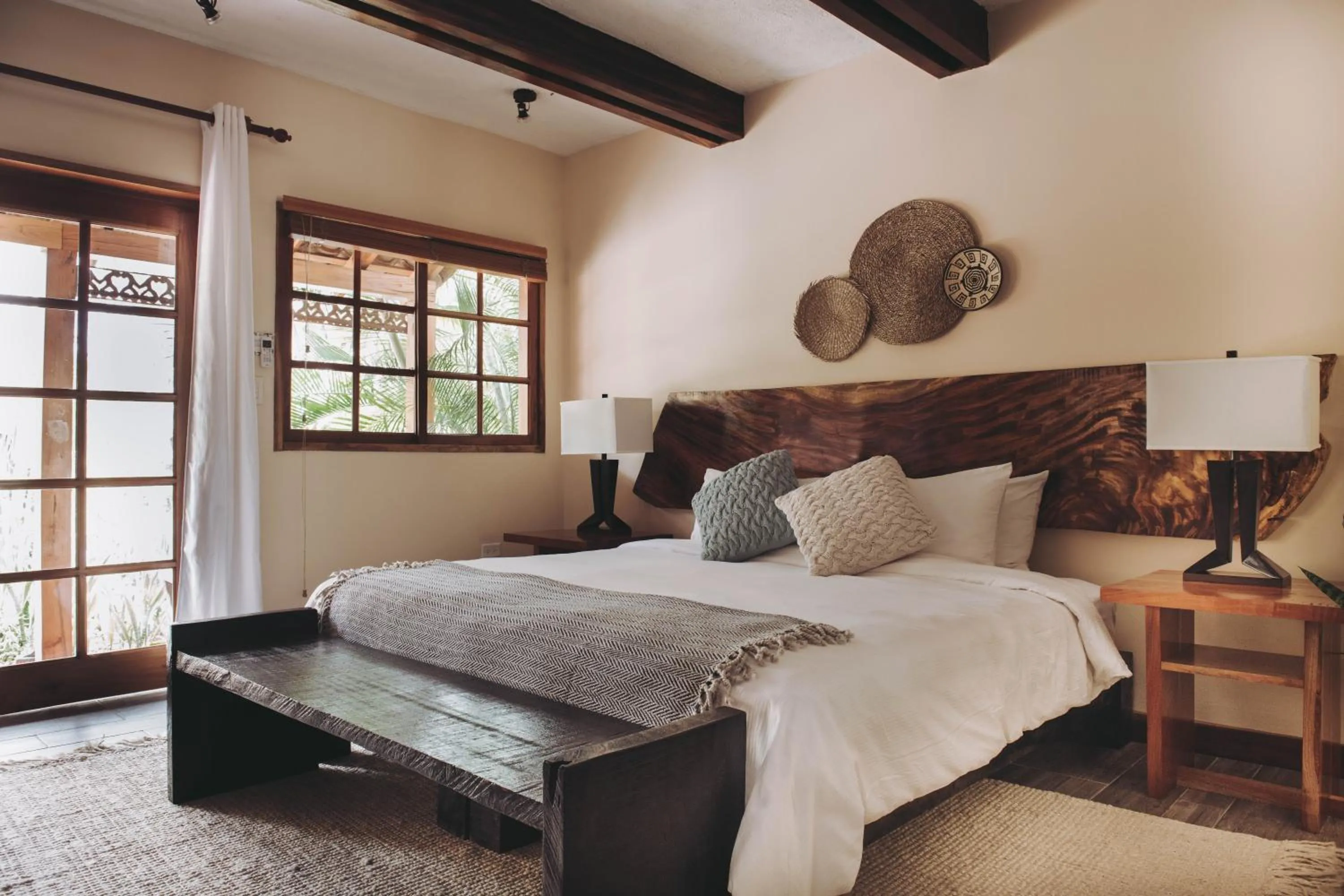 Bed in Sansara Surf Yoga & Resort