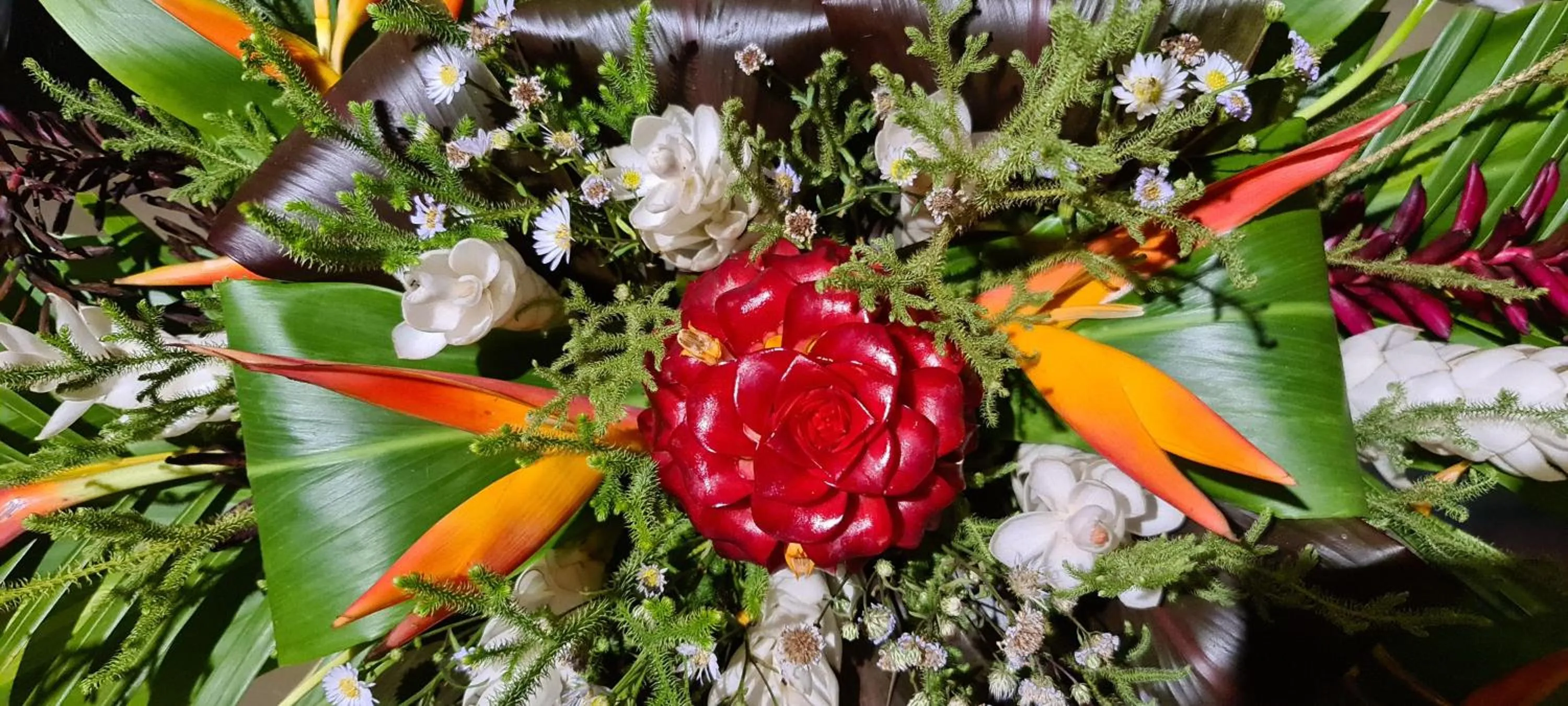 Decorative detail in Pension Les Trois Cascades