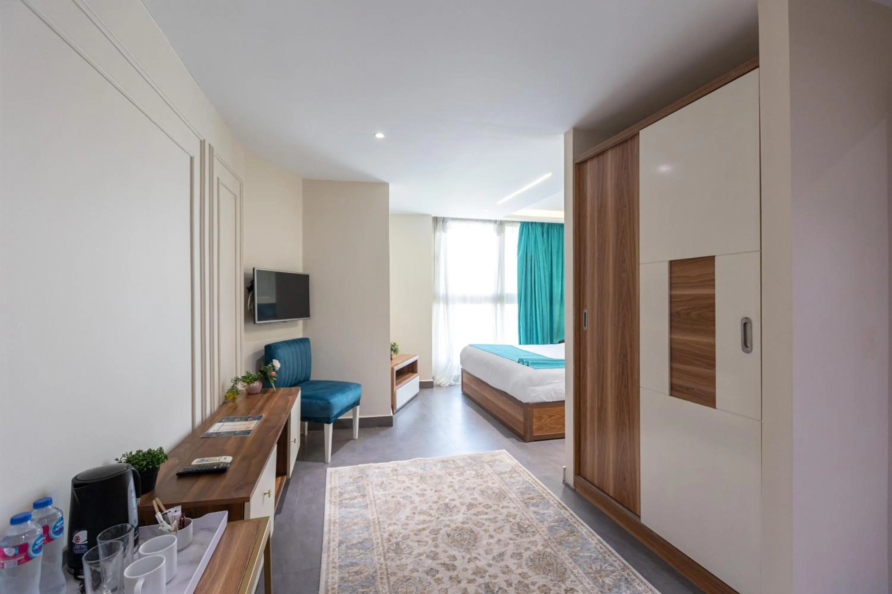 Bed in Pyramids Yard Hotel