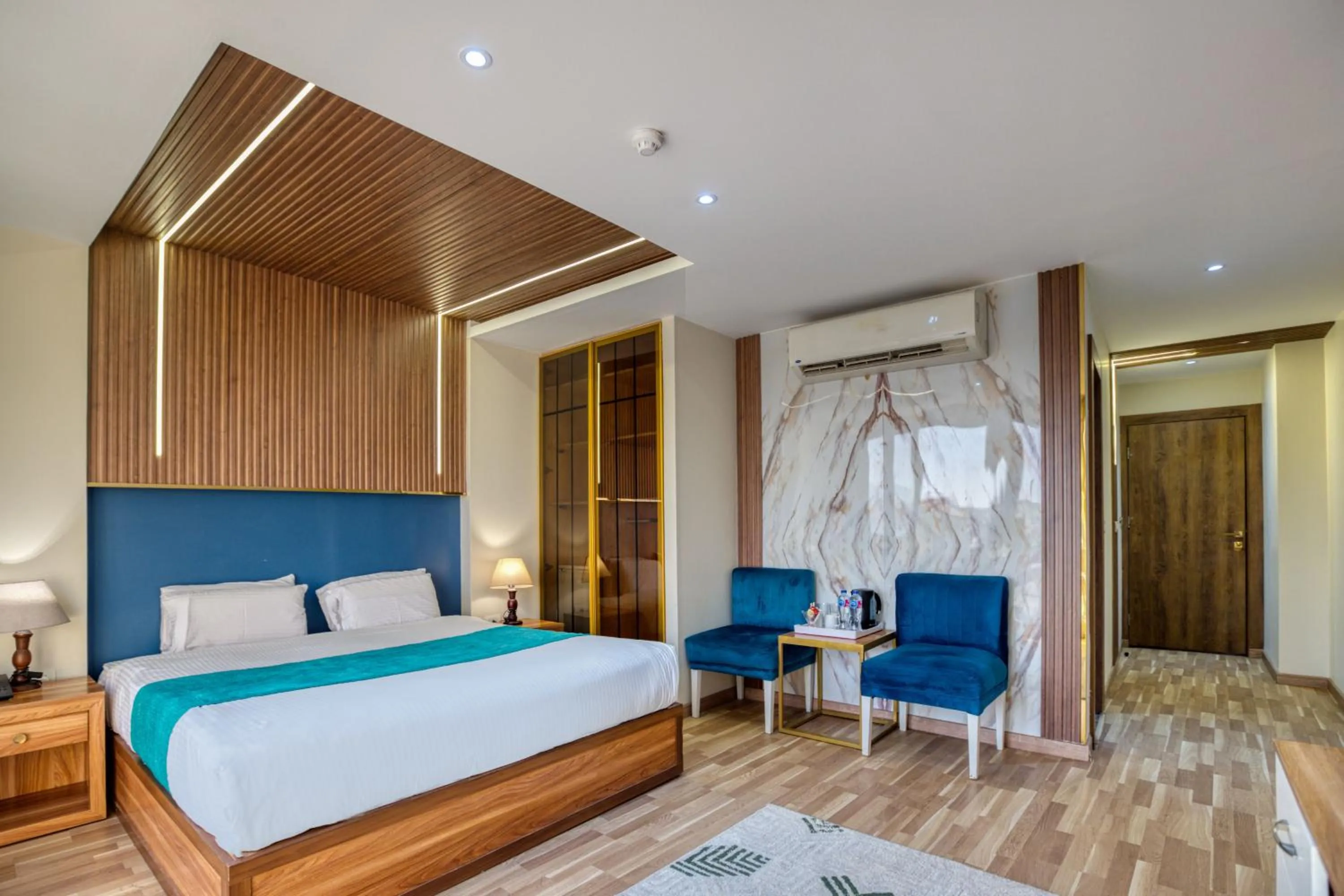 Bed in Pyramids Yard Hotel