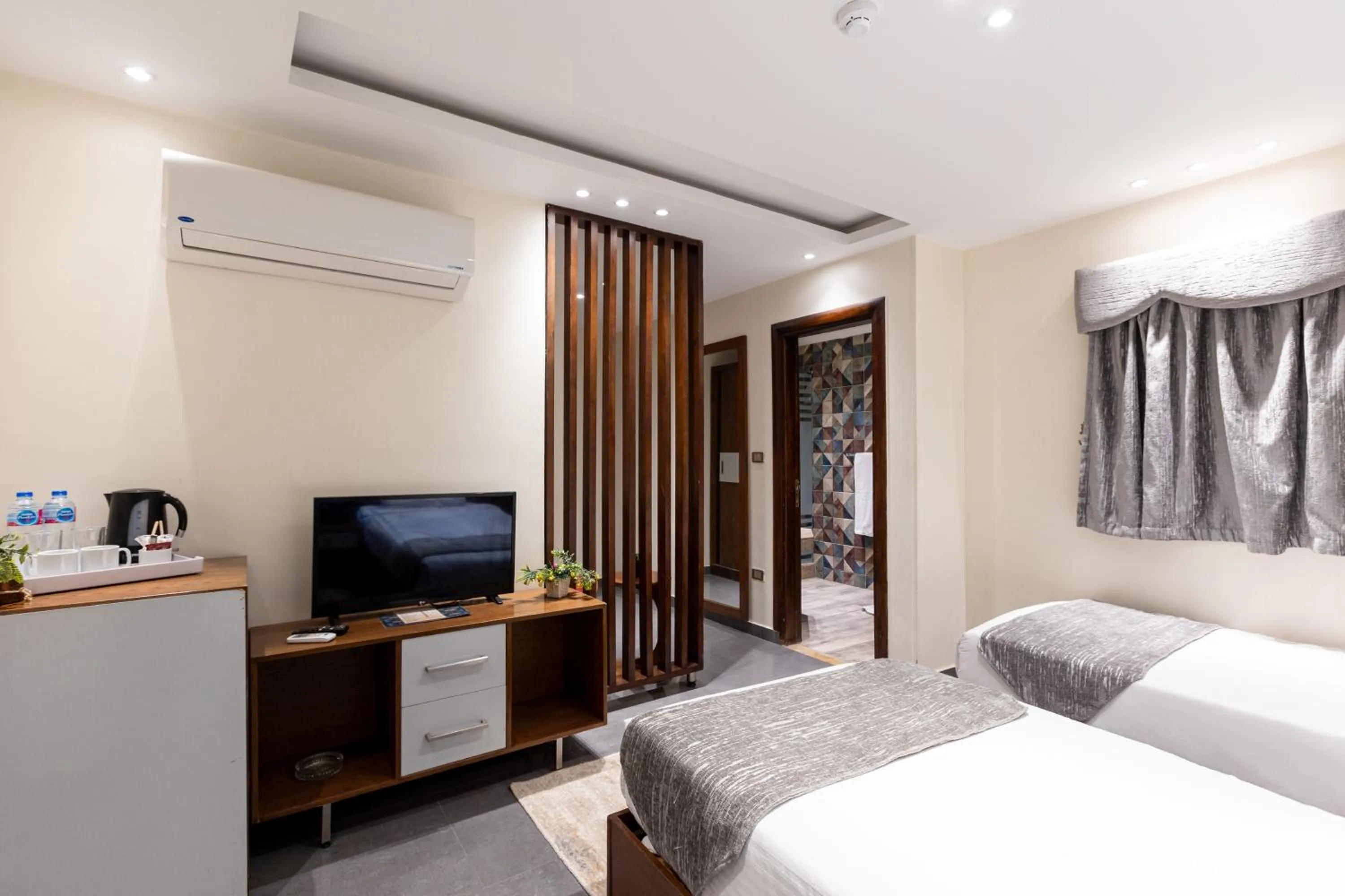 Bed in Pyramids Yard Hotel