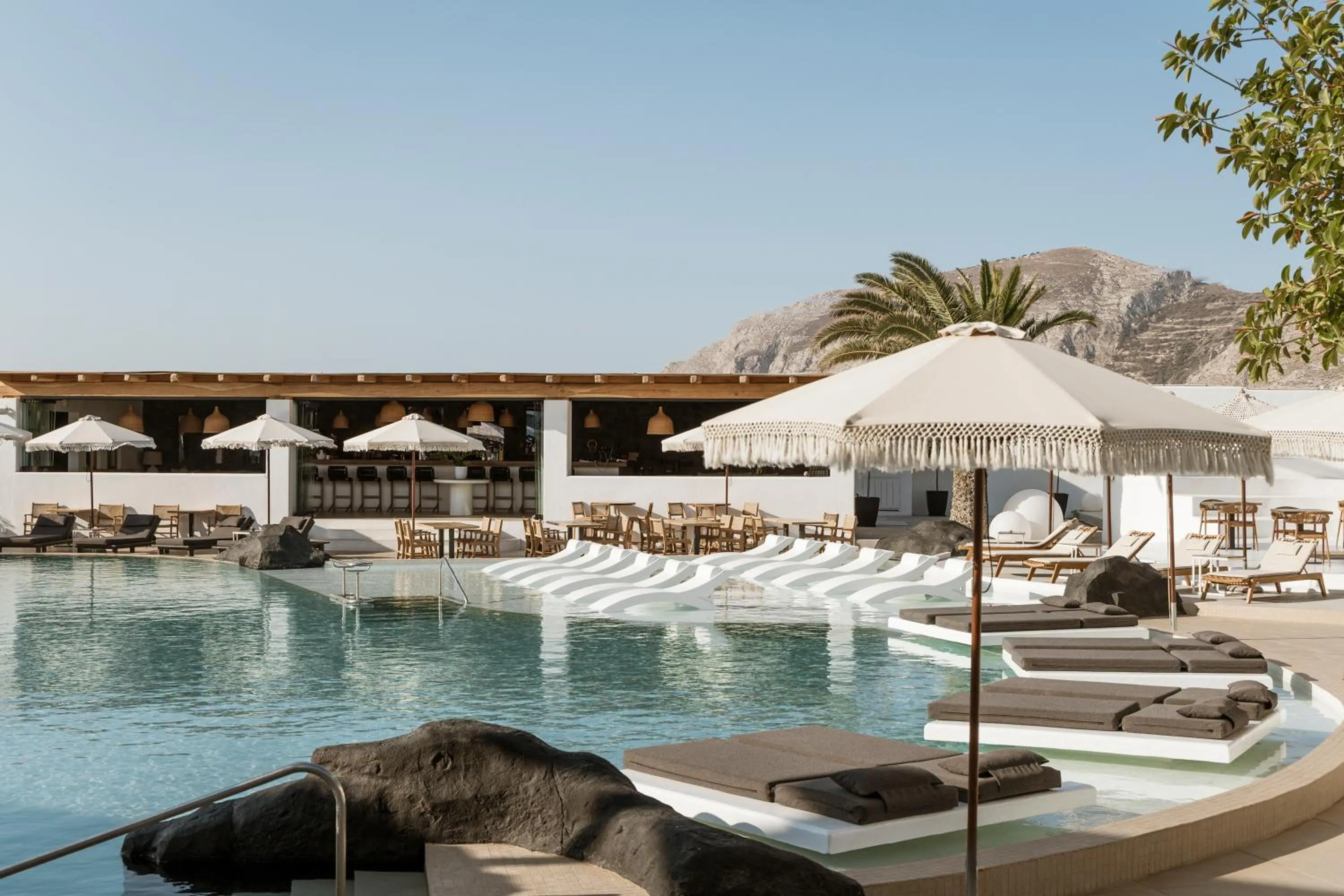 Swimming pool in AMĀRIA Beach Resort by NOMÉE Hospitality Group