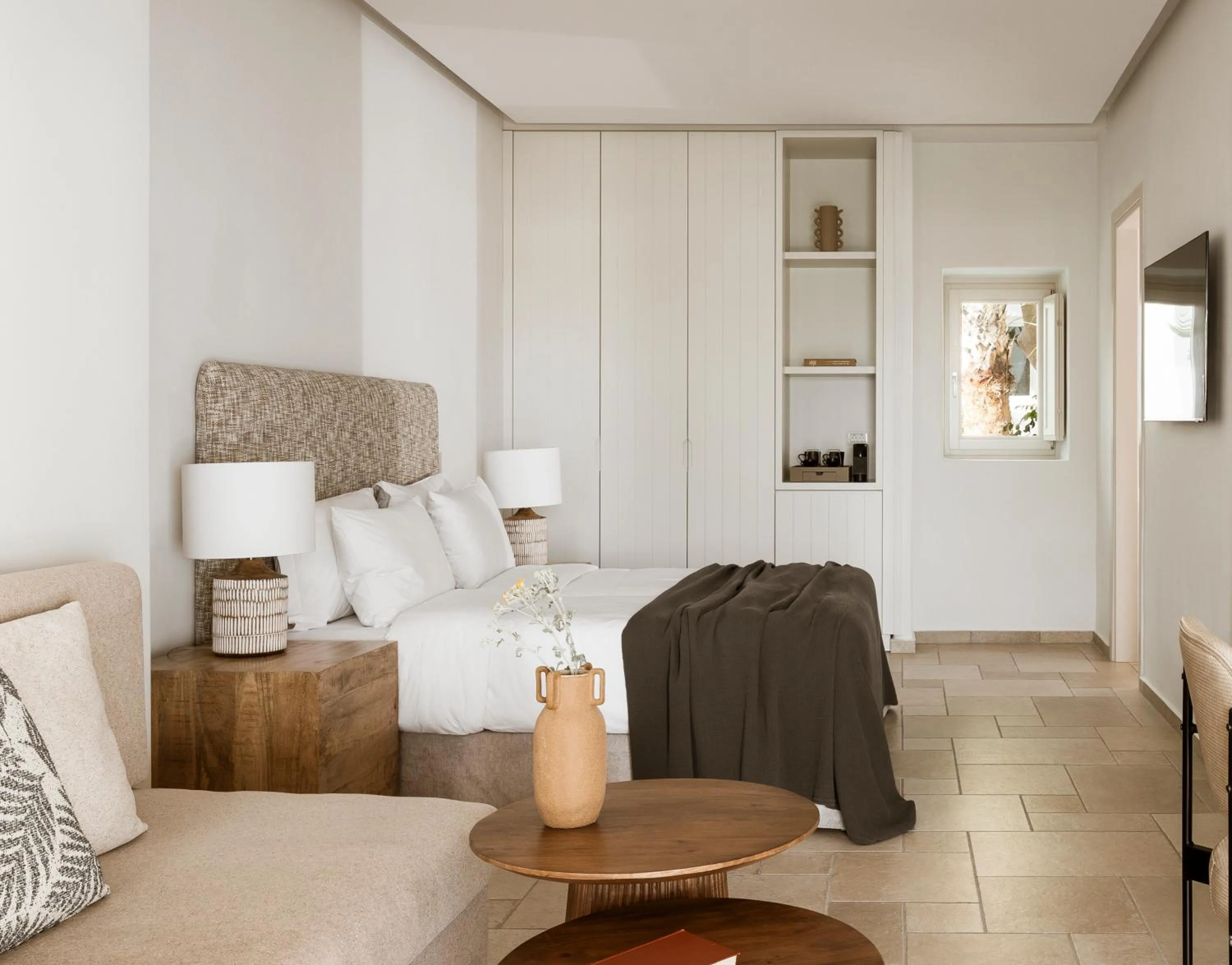 Bed in AMĀRIA Beach Resort by NOMÉE Hospitality Group