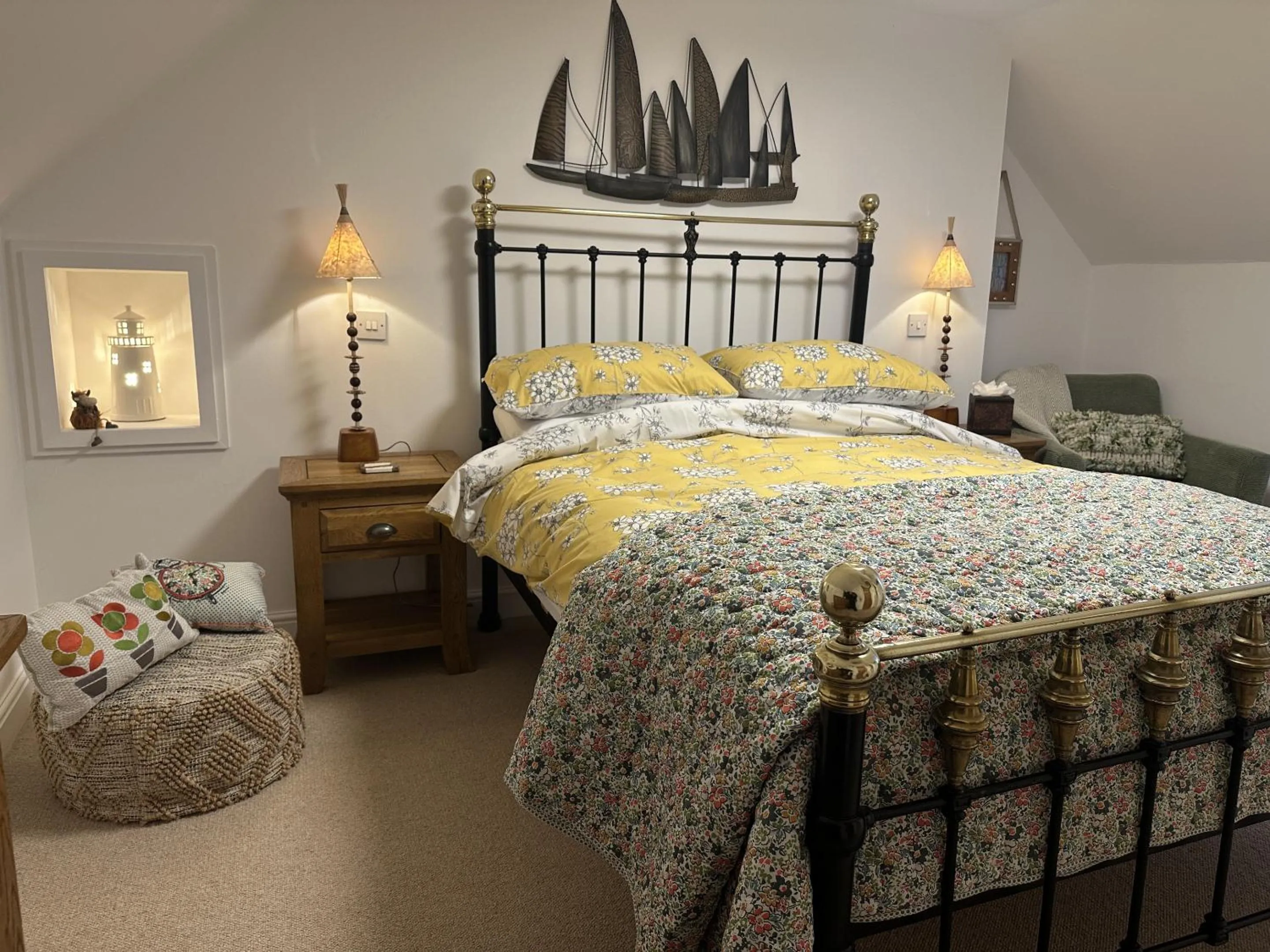 Bedroom, Bed in Sealladh Sona