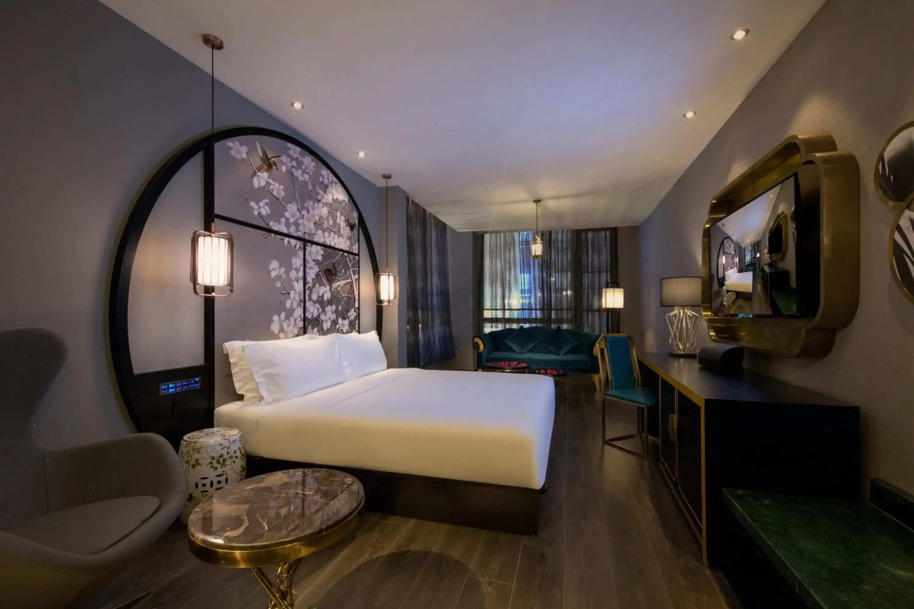 Bed in Crystal Orange Hangzhou Alibaba Future Technology City Hotel Bed in Crystal Orange Hangzhou Alibaba Future Technology City Hotel