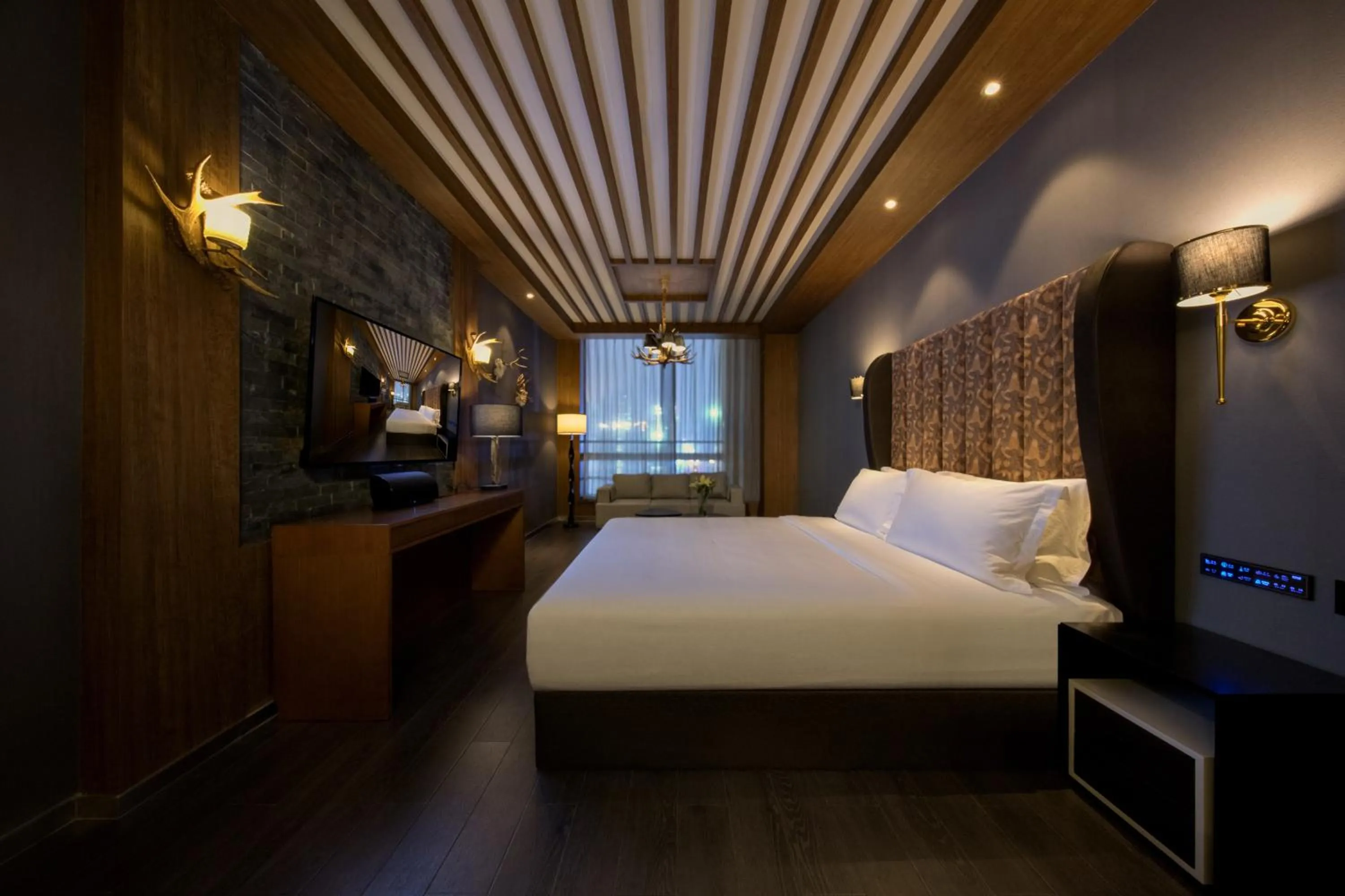 Bed in Crystal Orange Hangzhou Alibaba Future Technology City Hotel
