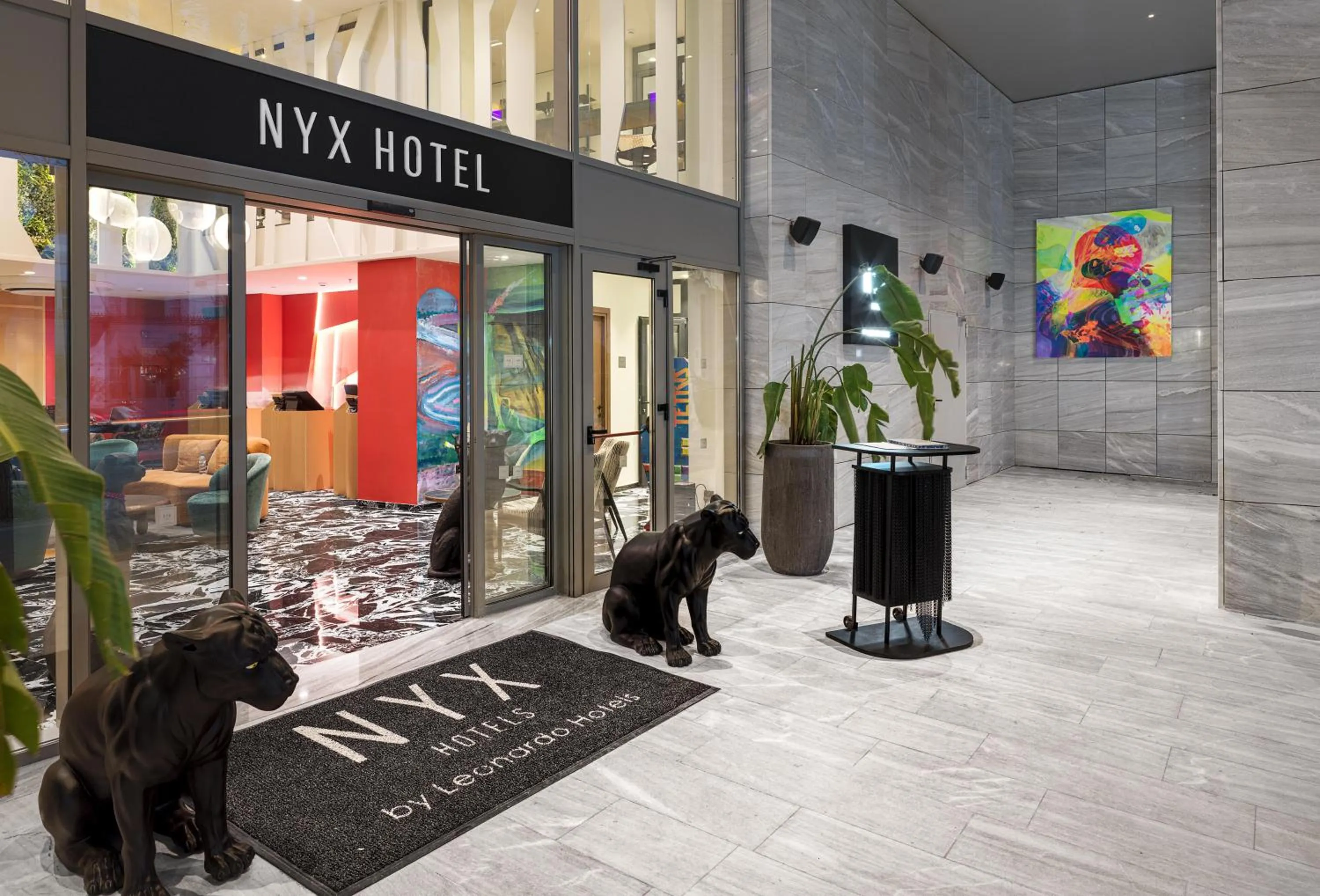 Facade/entrance in NYX Hotel Thessaloniki