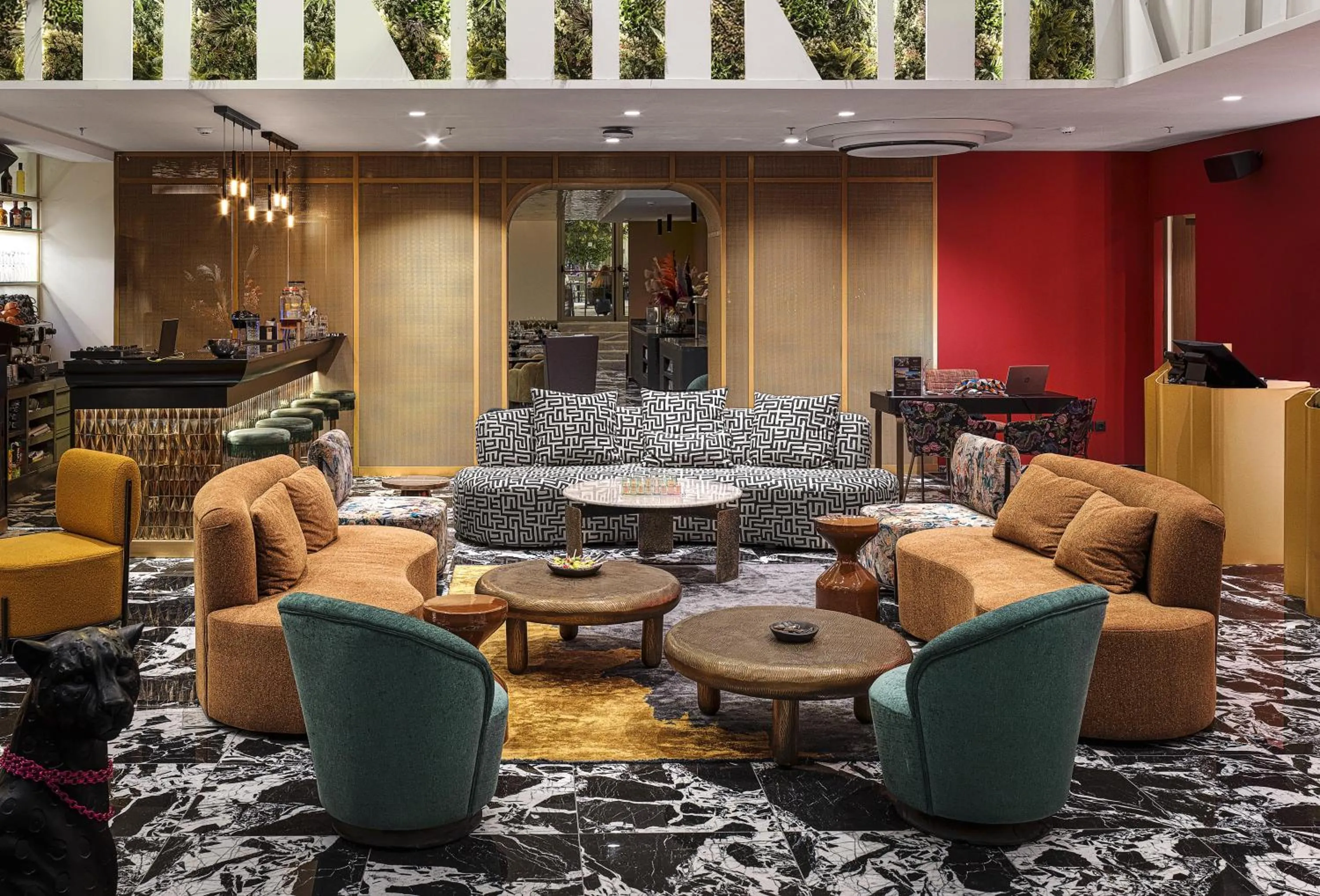 Seating area in NYX Hotel Thessaloniki