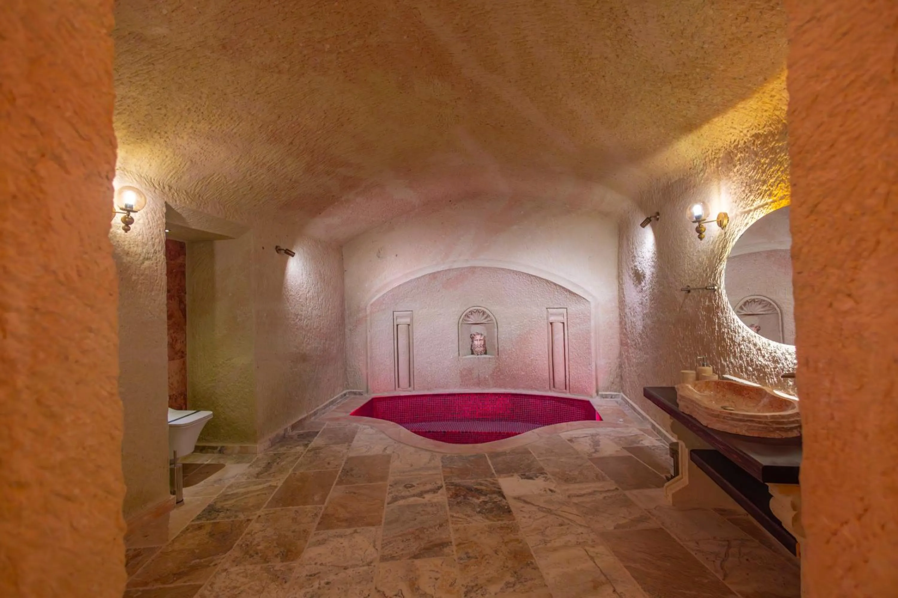 Bathroom in Lagoon Cave Suites