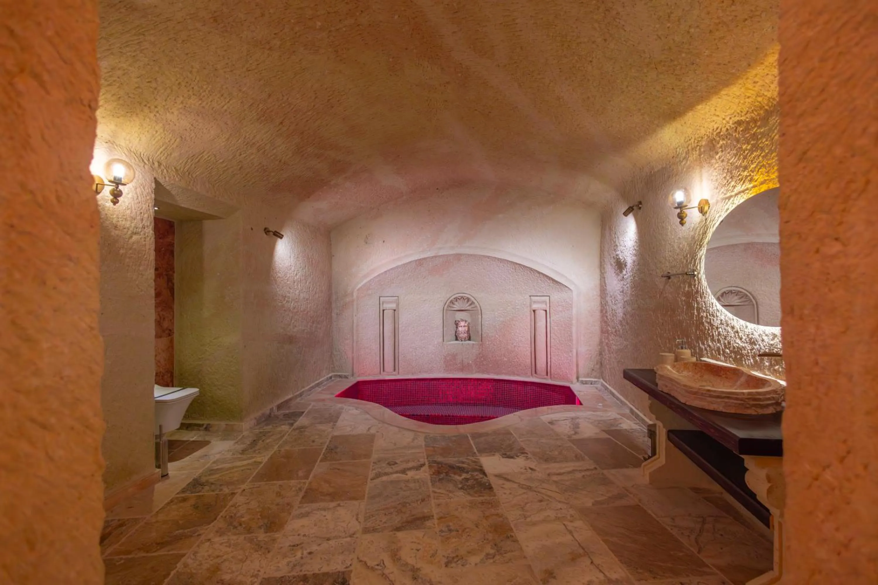 Bathroom in Lagoon Cave Suites