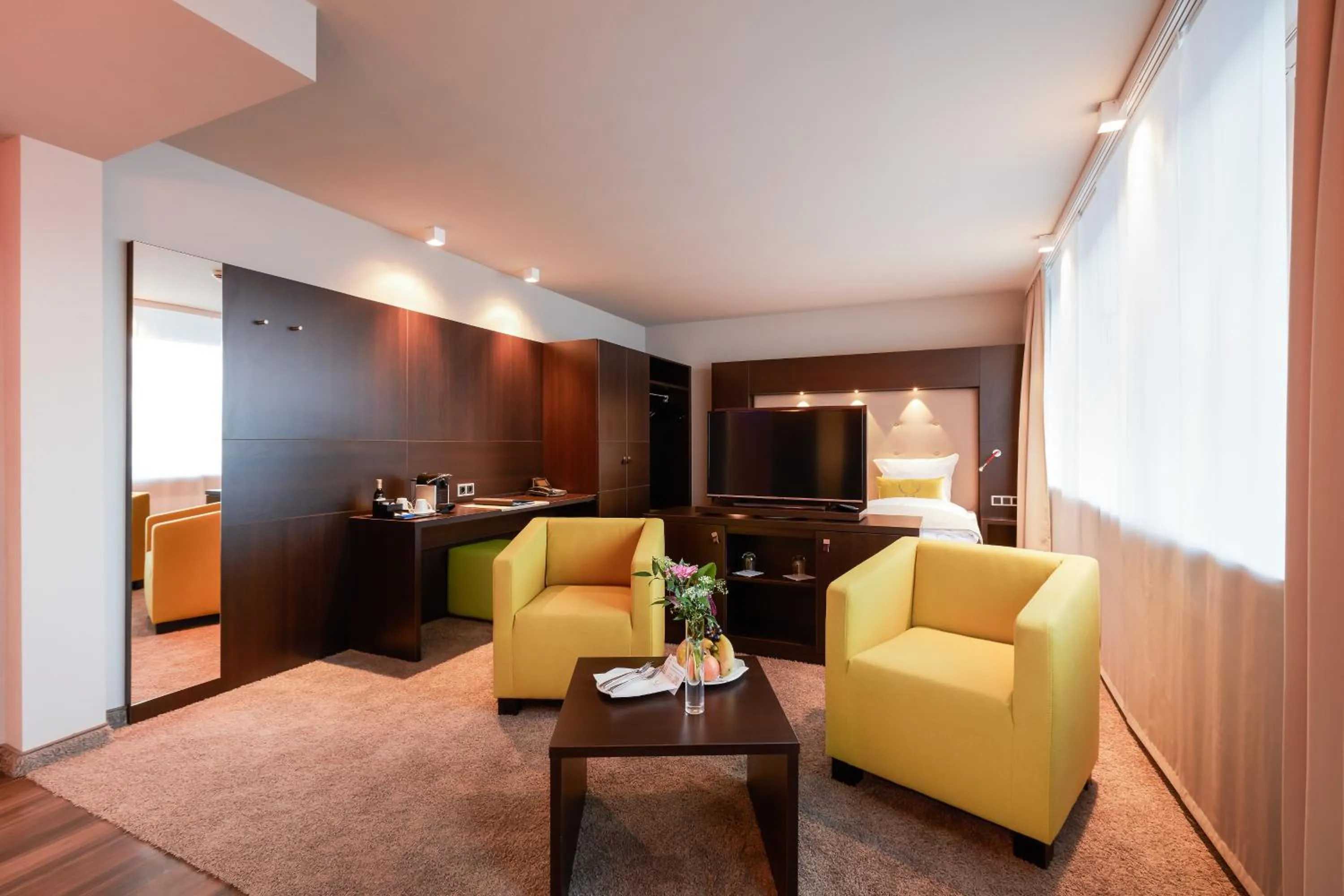 Seating area in Hotel Platzhirsch