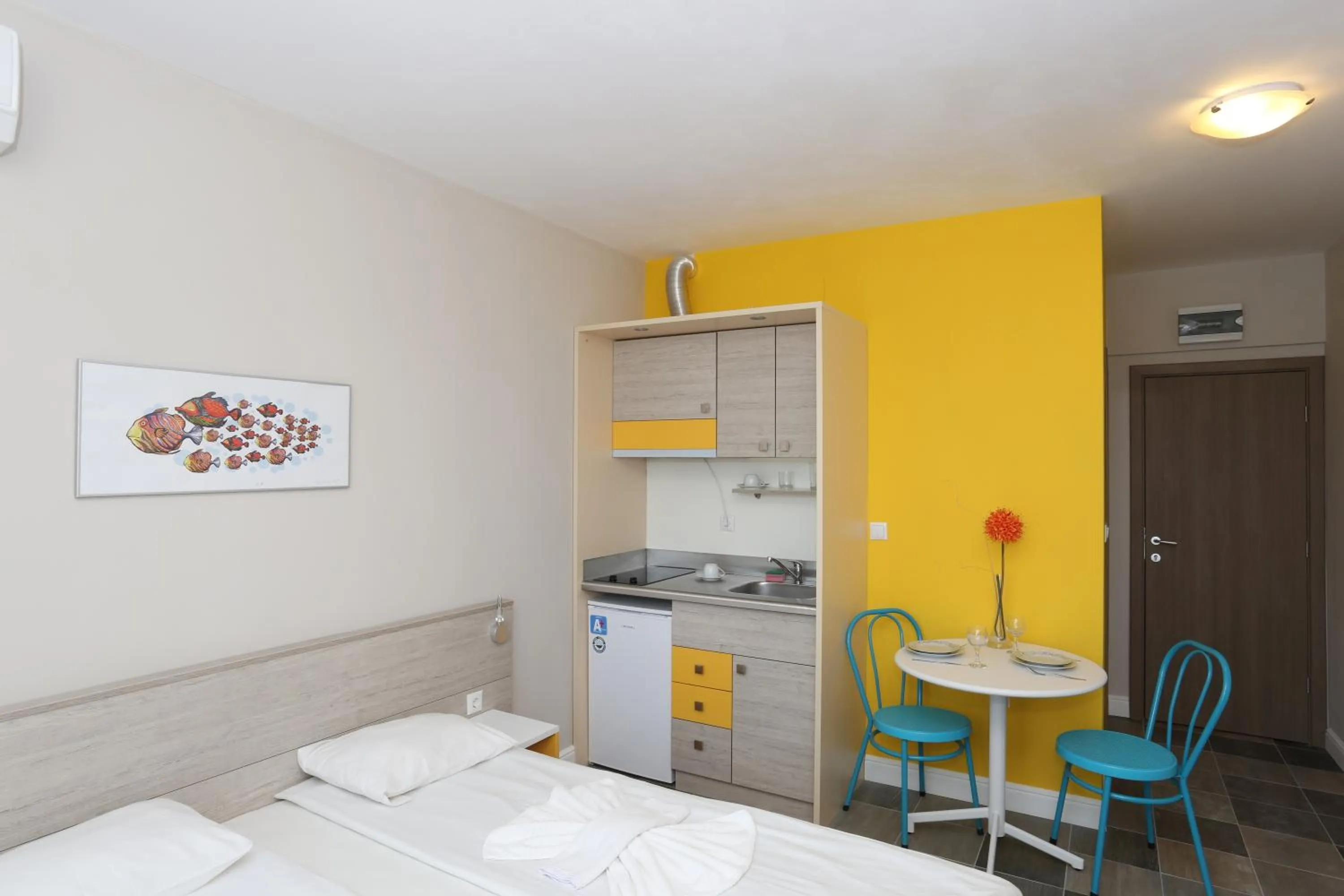 Living room, Bed in Sunny Residence complex